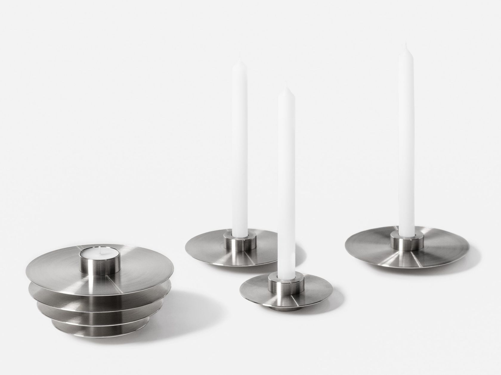 ORB CS2 Stainless steel candle holder By NOOM design Kateryna Sokolova