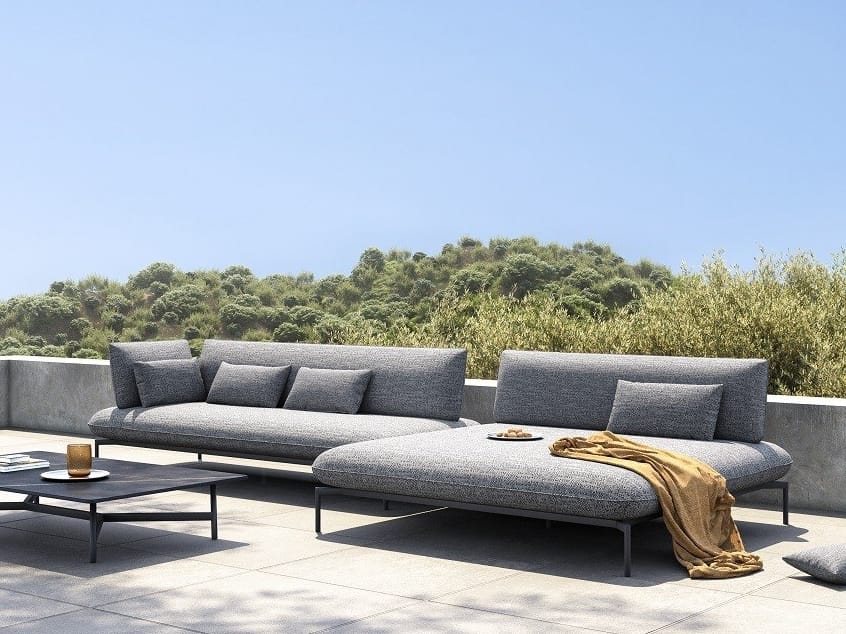 OZE Modular Sunbrella® fabric garden sofa By IVINI design Bency Chen