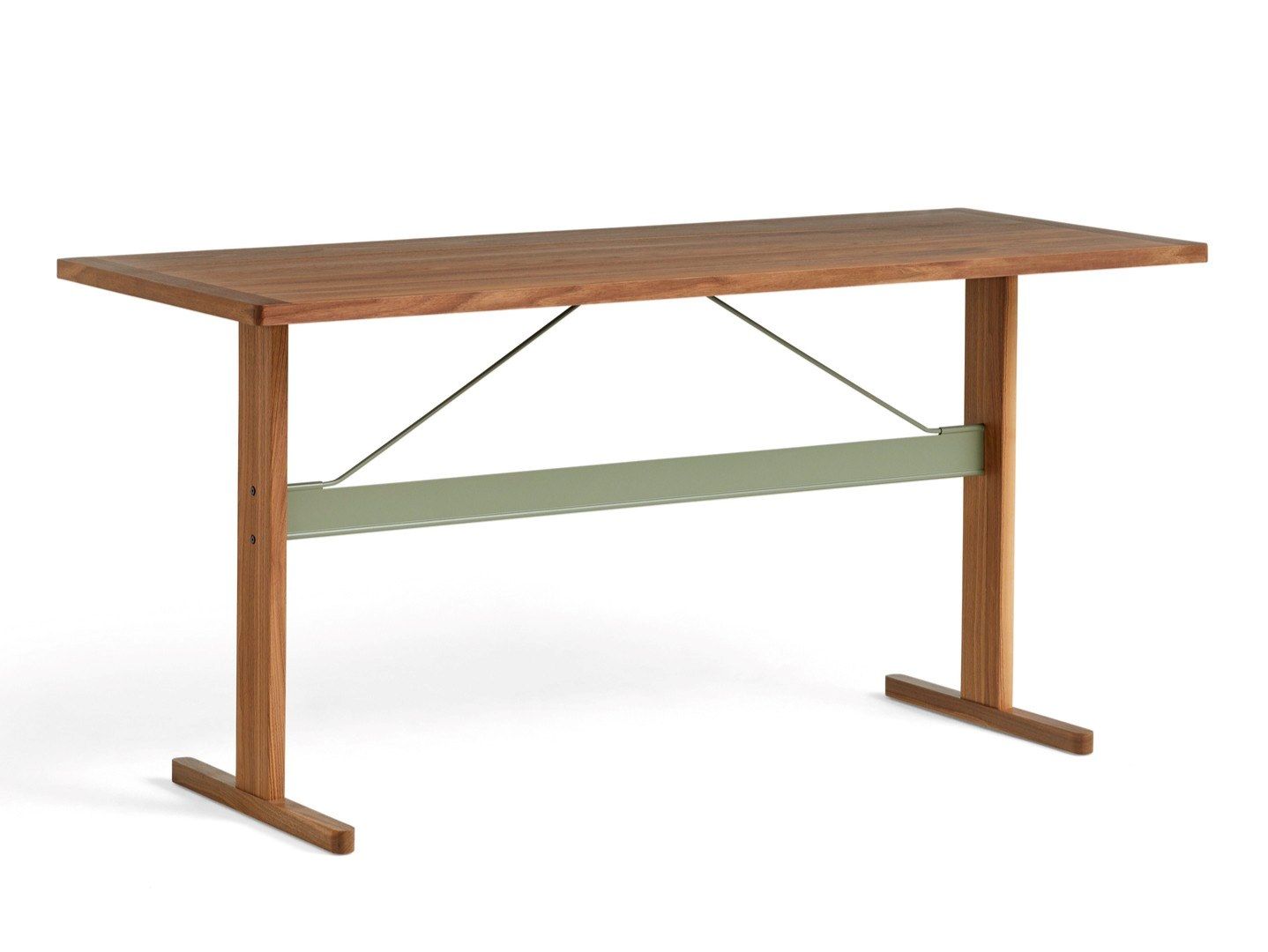 PASSERELLE Rectangular wood veneer high table By Hay | design Ronan ...
