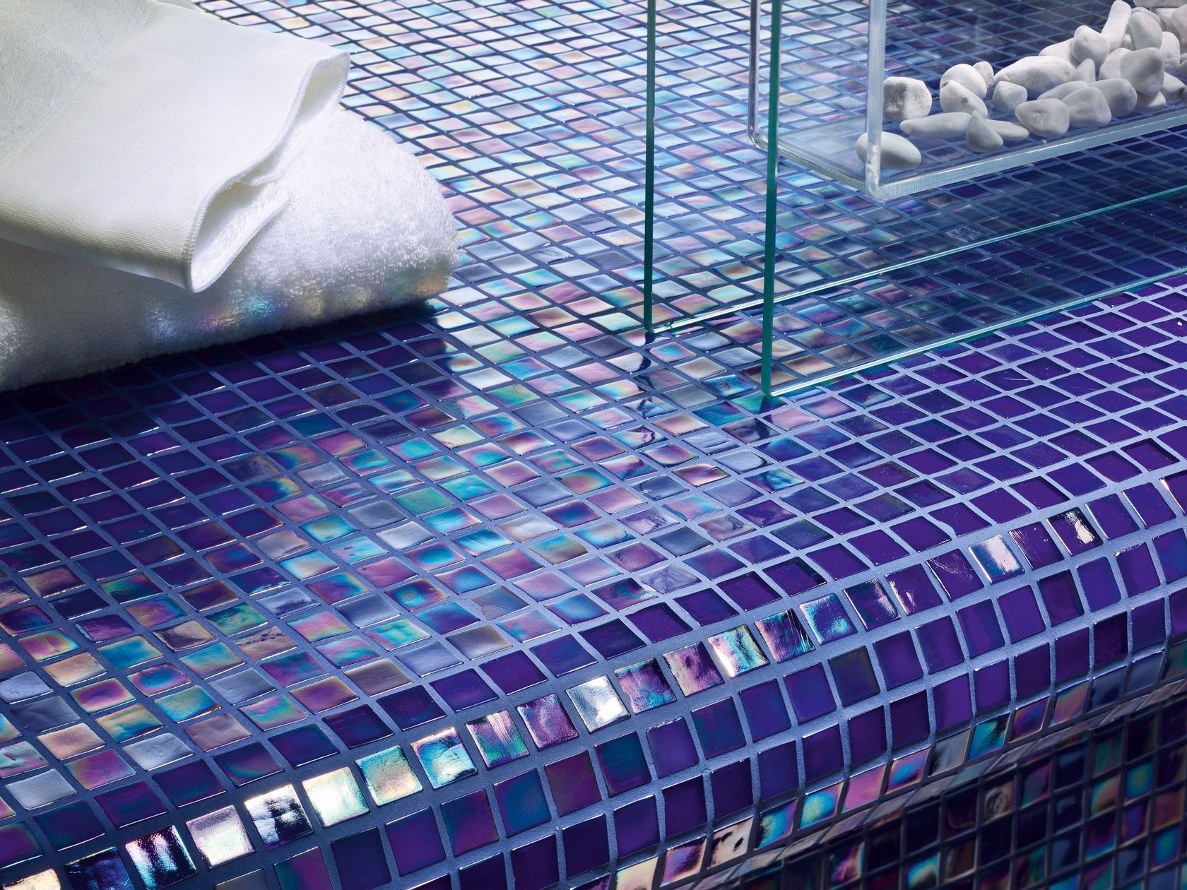 Perle In Vetro "half Silver Plated", "light Steel Blue" - 6x5mm - Foto 4