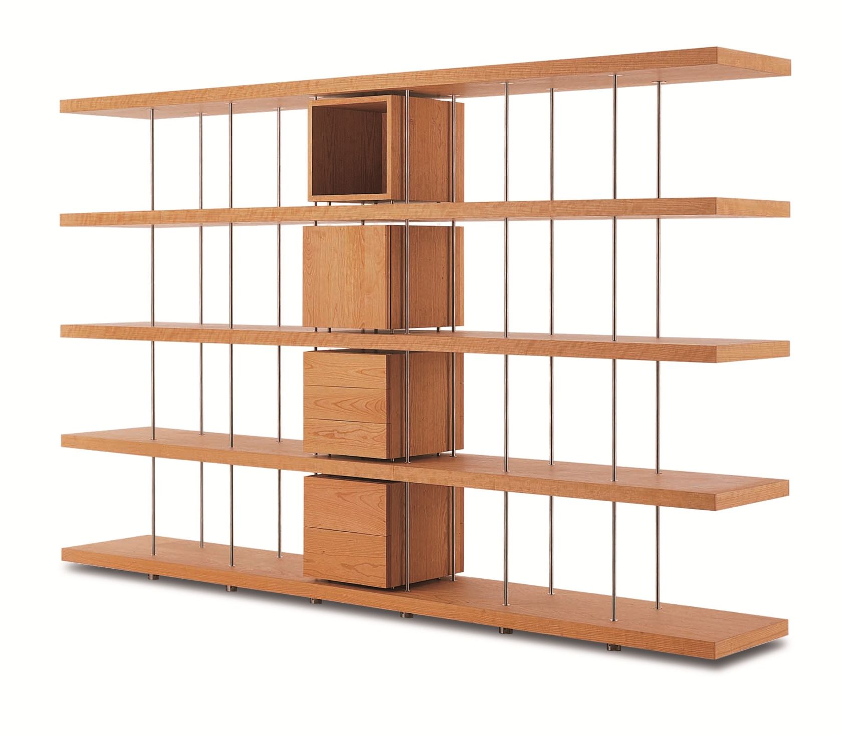 PIANO DESIGN bookcase open By Riva 1920 design Renzo Piano, Matteo Piano