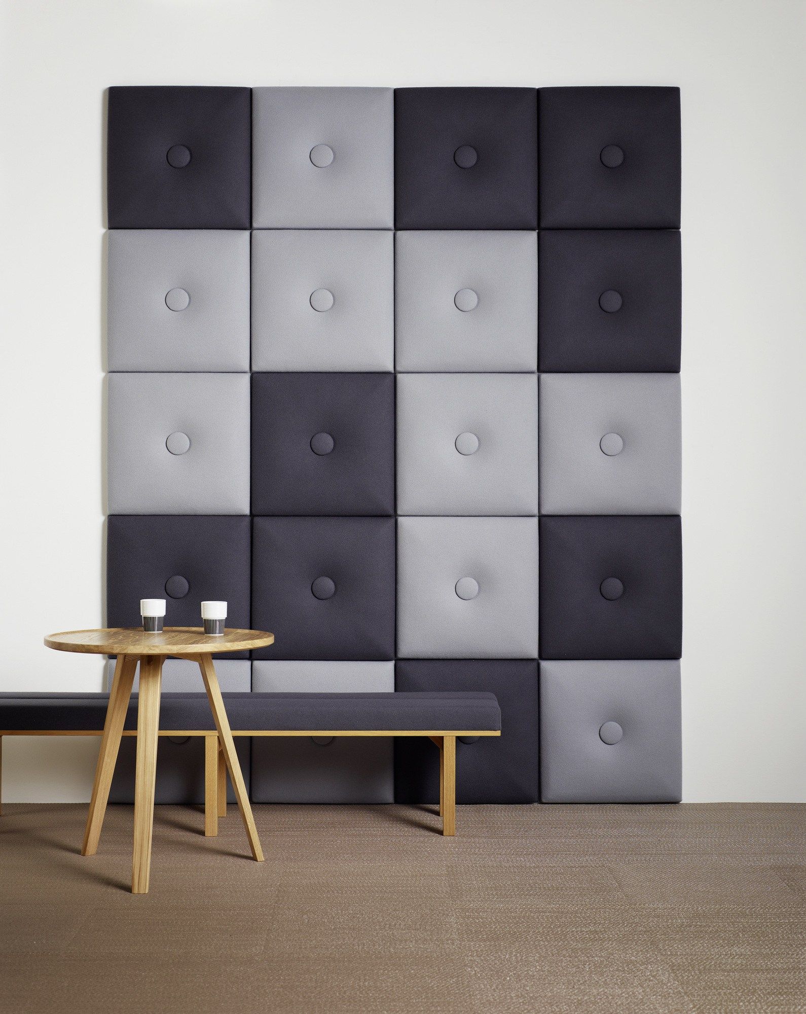 Recycled material decorative acoustical panel PILLOW By Karl Andersson