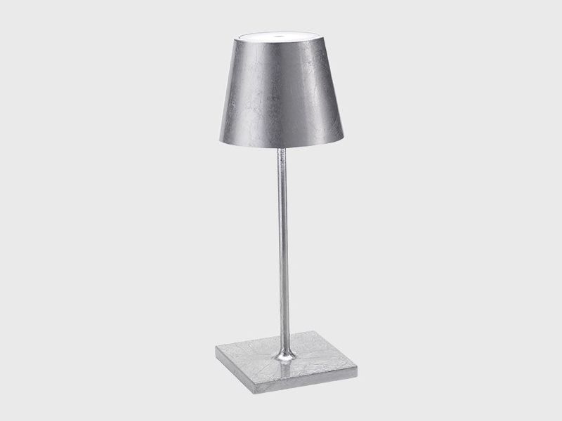 Lampe sur piquet LED Poldina à batterie, corten