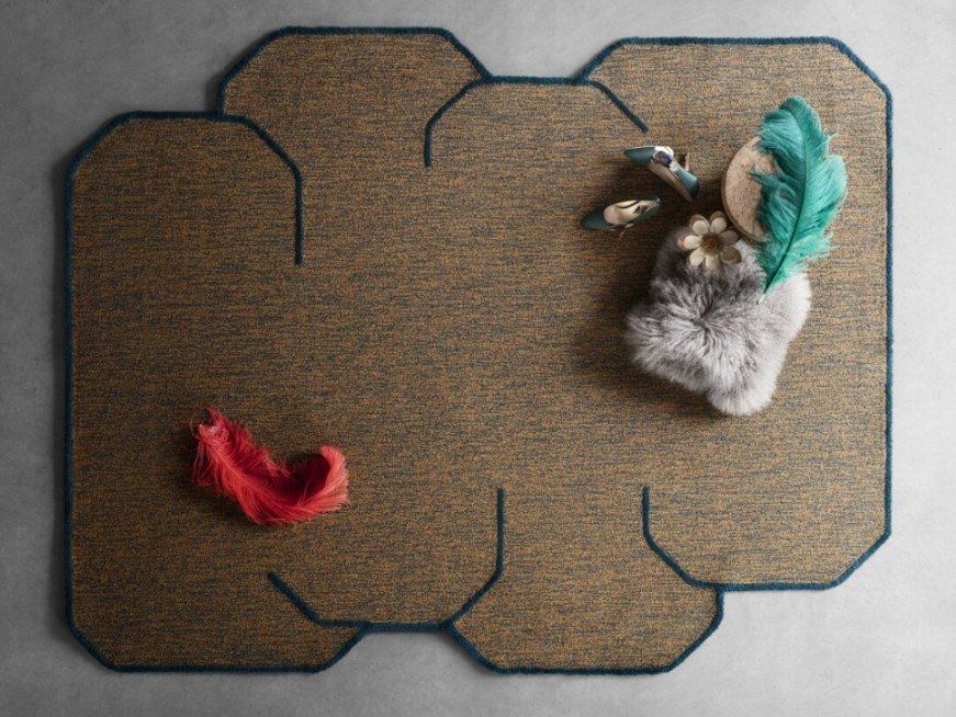 Solid-color handmade wool rug POPPY CLOUD By Kasthall design Raquel ...