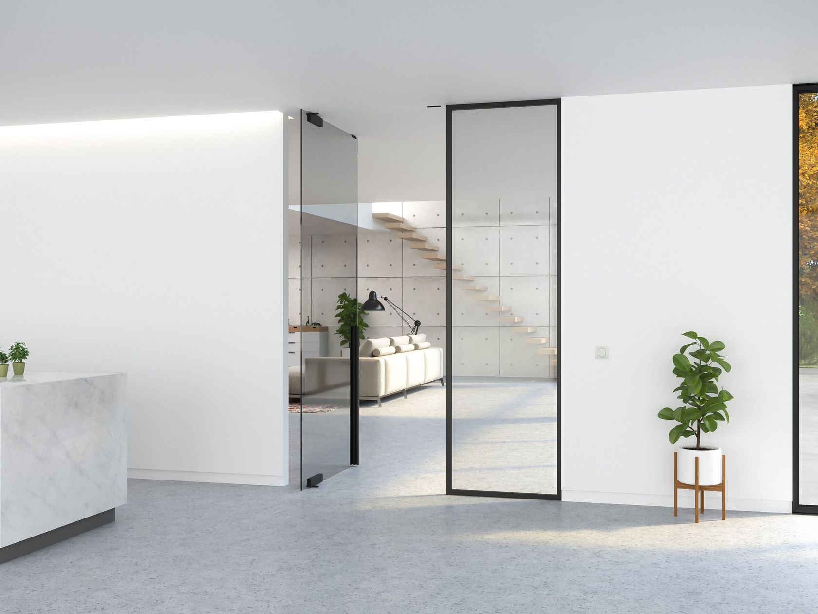 PORTAPIVOT DOOR SYSTEMS Puerta pivotante de vidrio By Portapivot