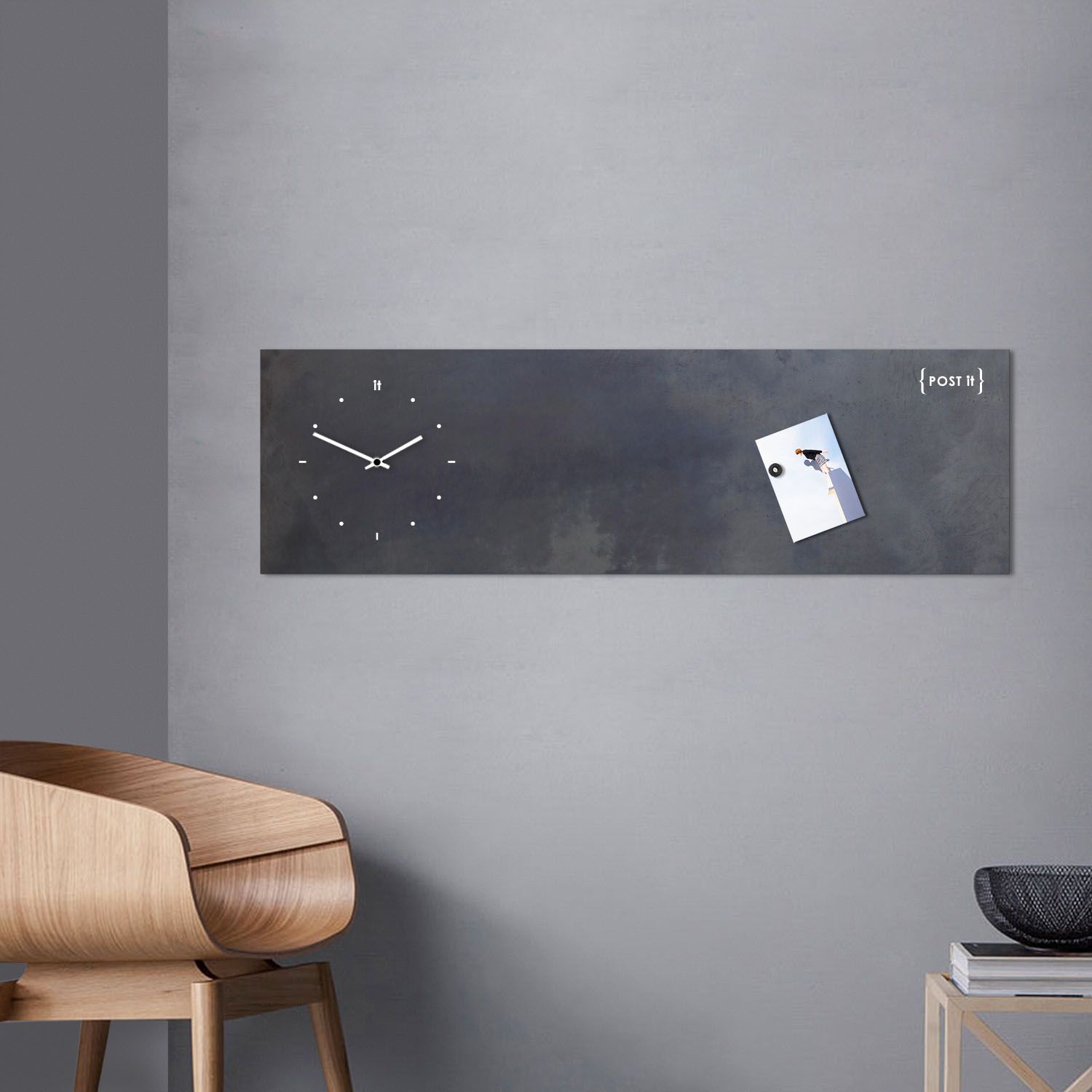POST IT Reloj / pizarra de chapa By Designobject.it | design Carmine Sessa