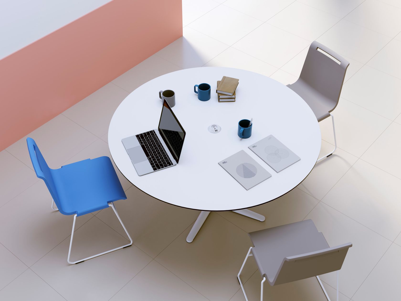 POWER | Round meeting table By ACTIU design Javier Cuñado