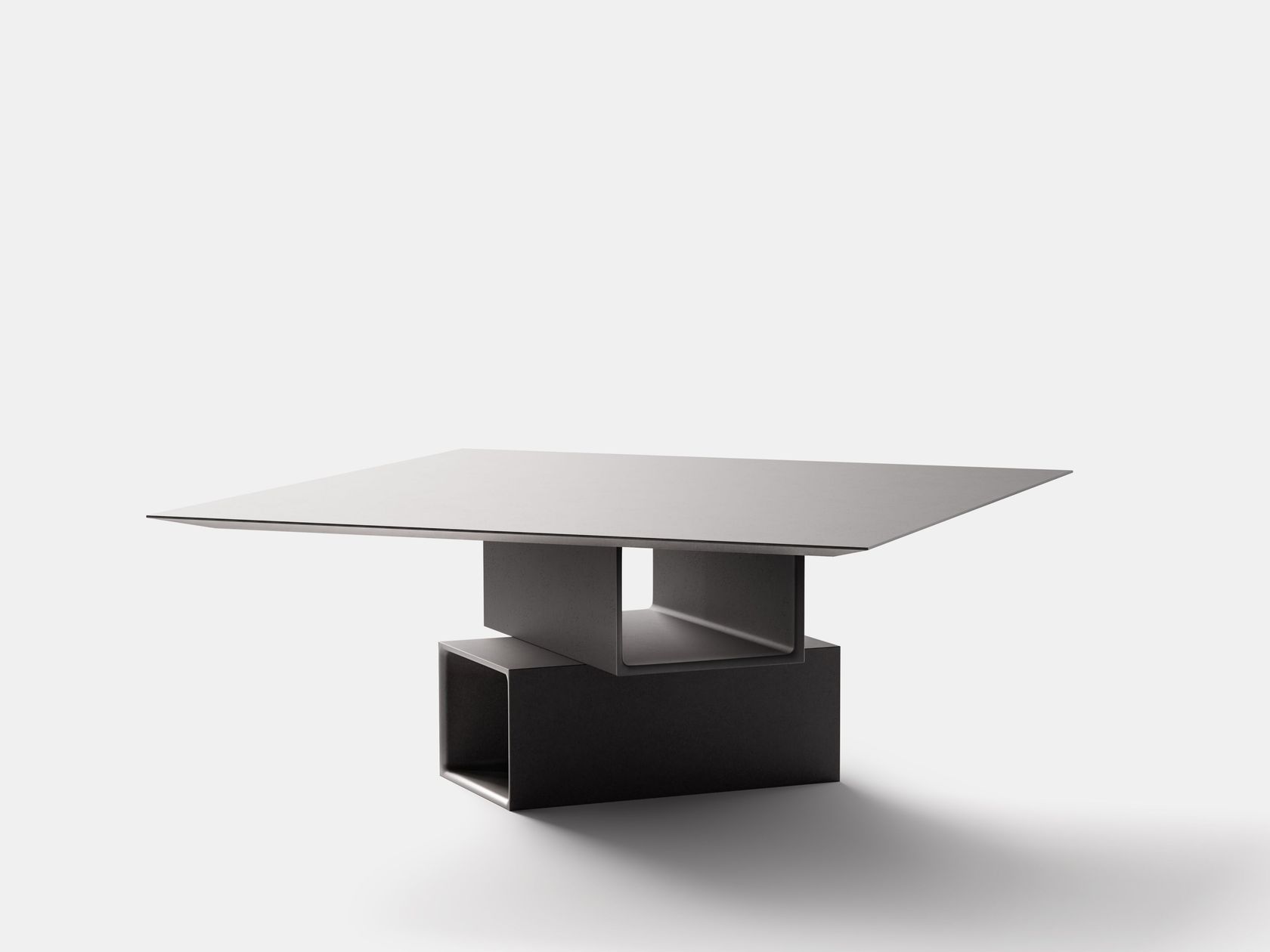 MANIFESTO QUADRO Square cement table By PULKRA