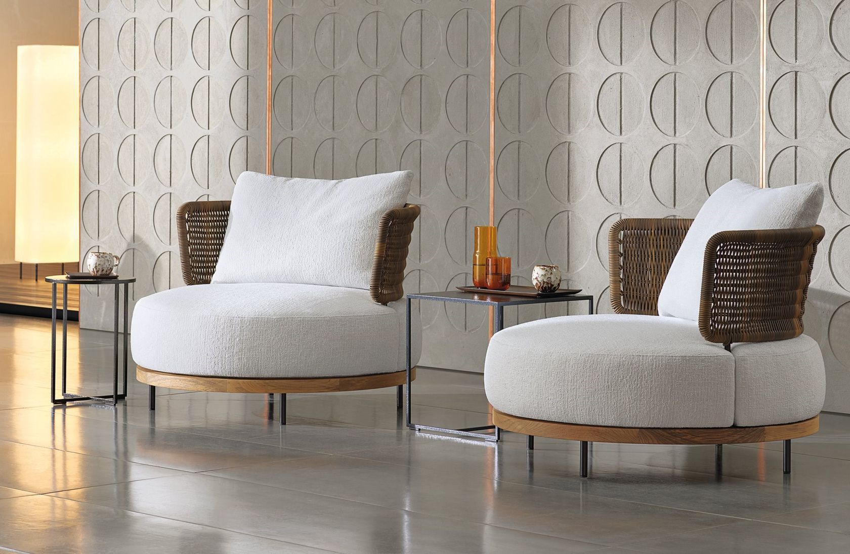 Outdoor sofa QUADRADO By Minotti Design studio mk27, Marcio Kogan