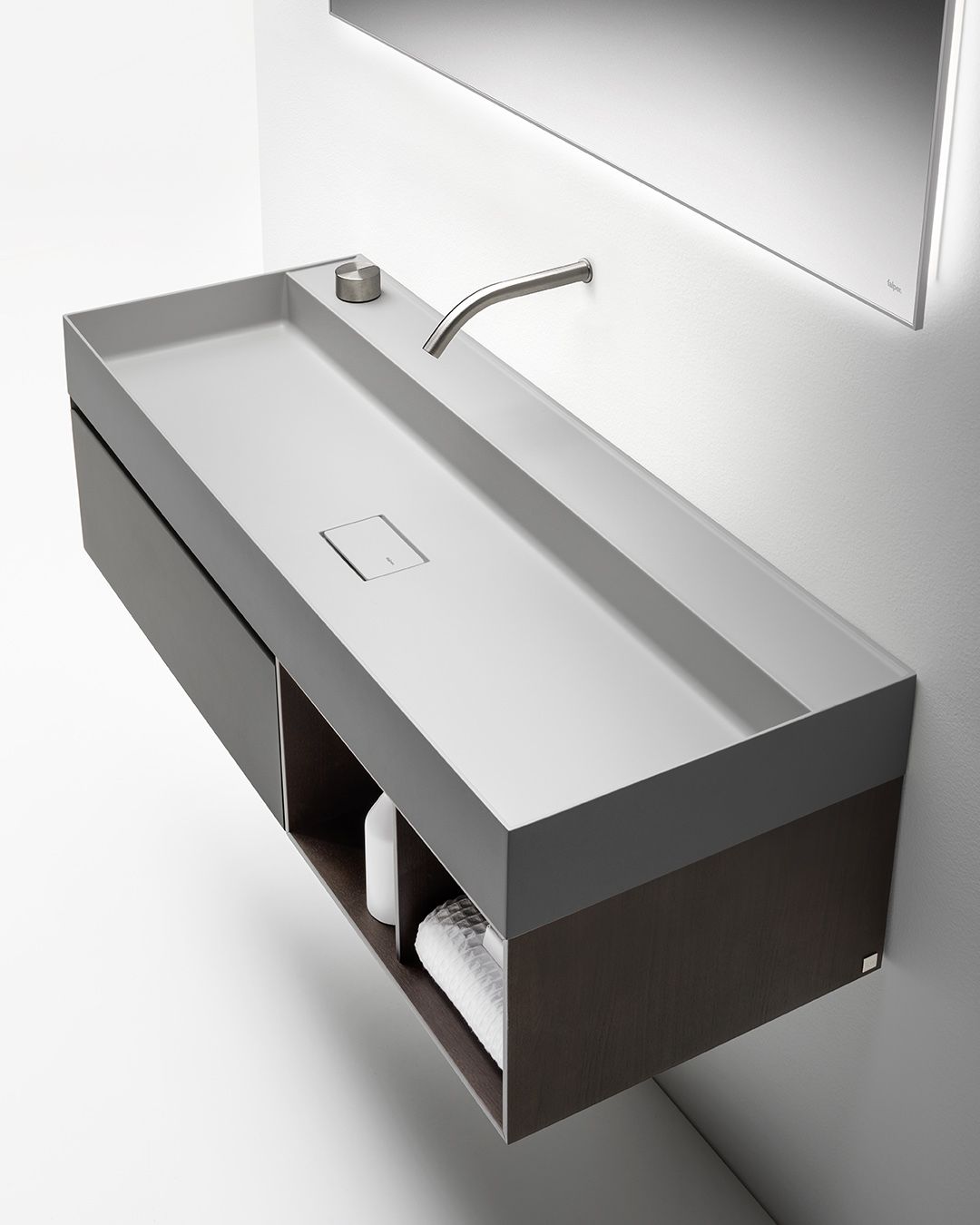 QUATTRO.ZERO Vanity unit Quattro.Zero Collection By FALPER design Metrica