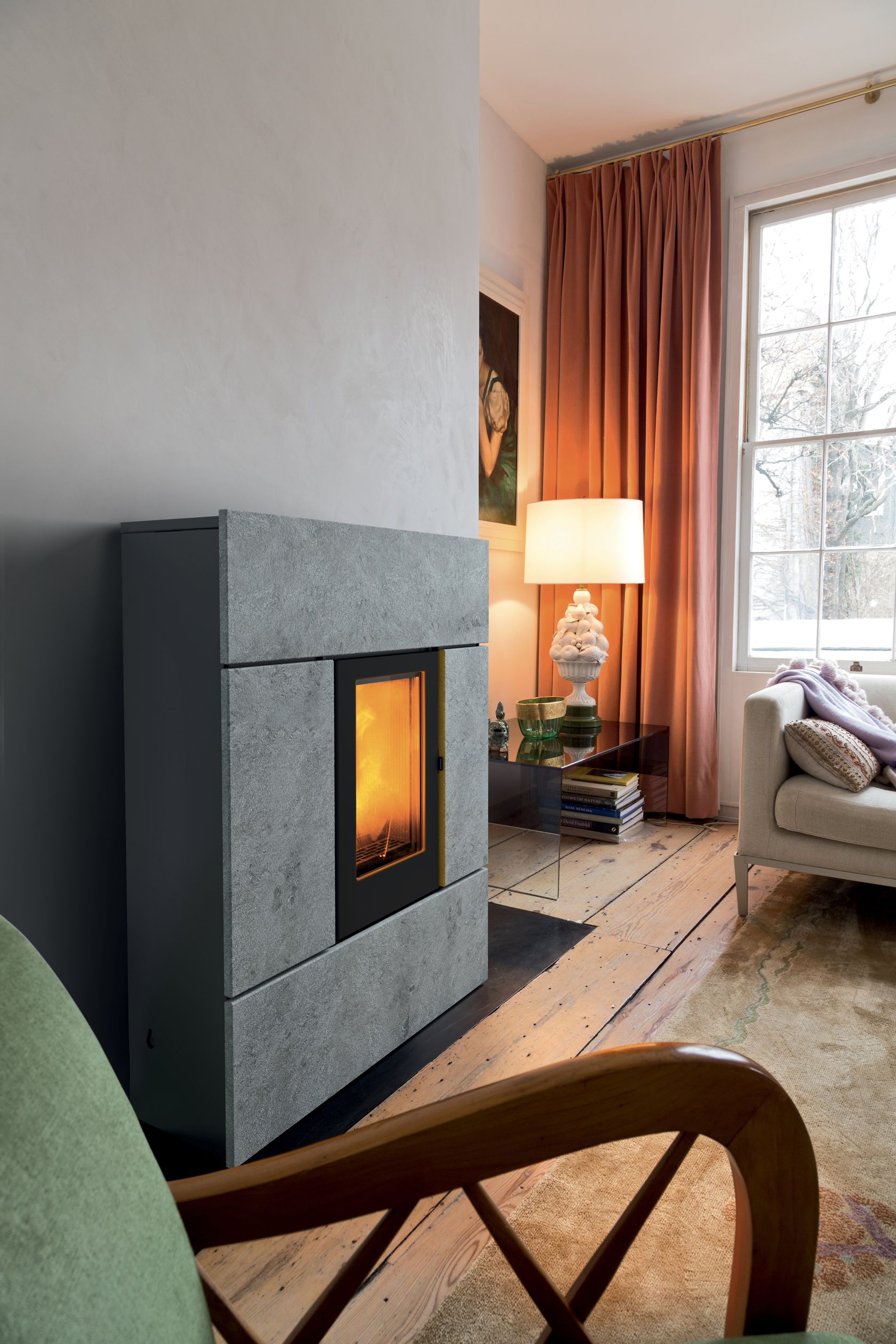 Pellet stove for air heating RAY By MCZ