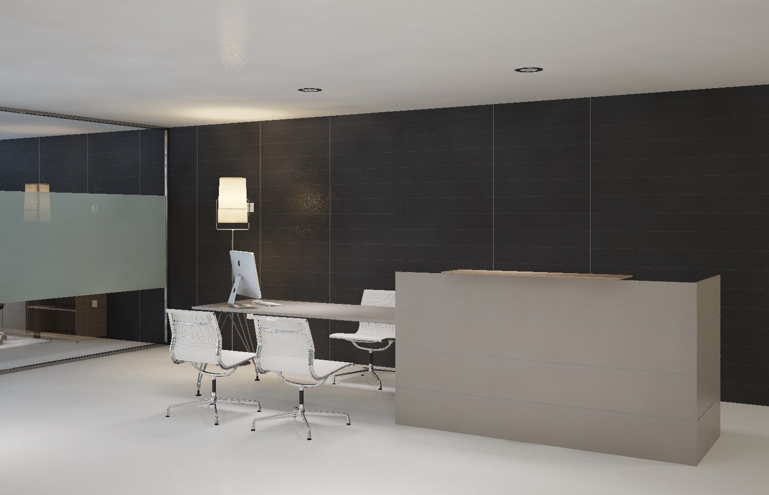 Balcão de receção RECEPTION DESK By BK Contract design Gabriel Teixidó
