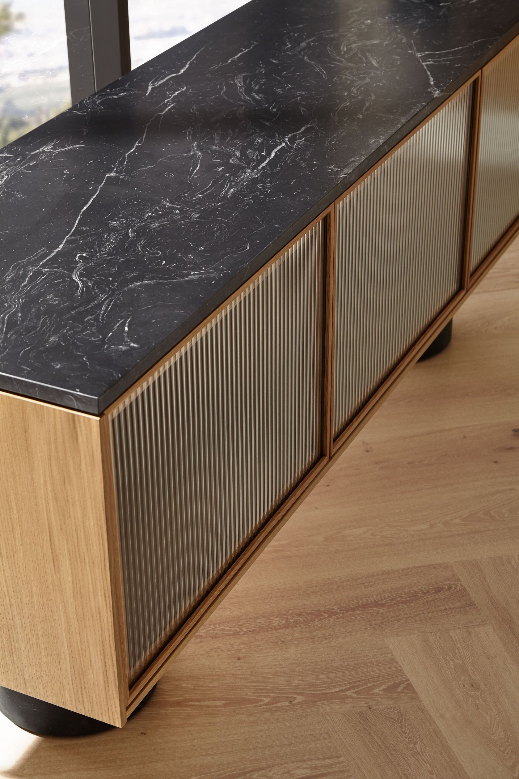 RIO Wooden sideboard with doors By Punt design Sebastian Herkner