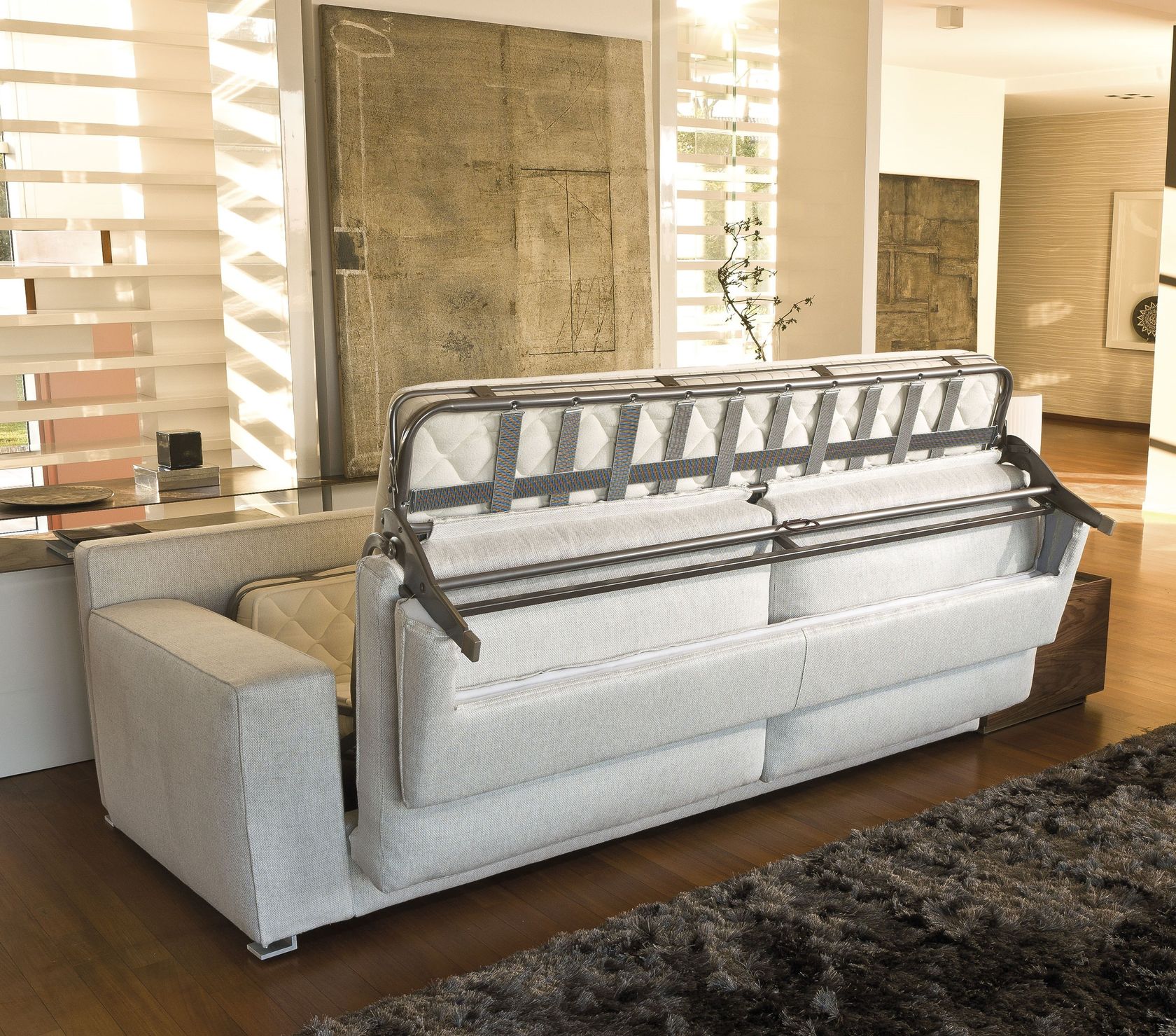 ROGER - Canapé lit tissu personnalisable - Vue supplémentaire 1