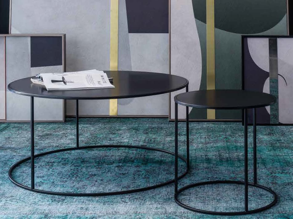 Contemporary style round metal coffee table for living room ROUND By