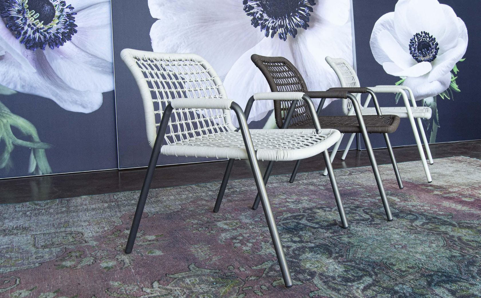 SAILOR Stackable nautical rope armchair By Tonon design Guggenbichler