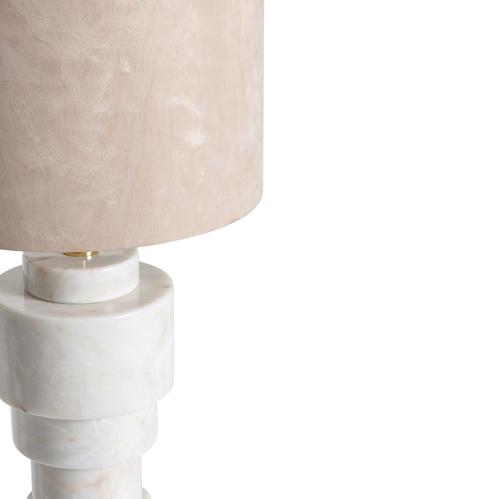 SATURN LARGE Wood veneer floor lamp By Ginger & Jagger