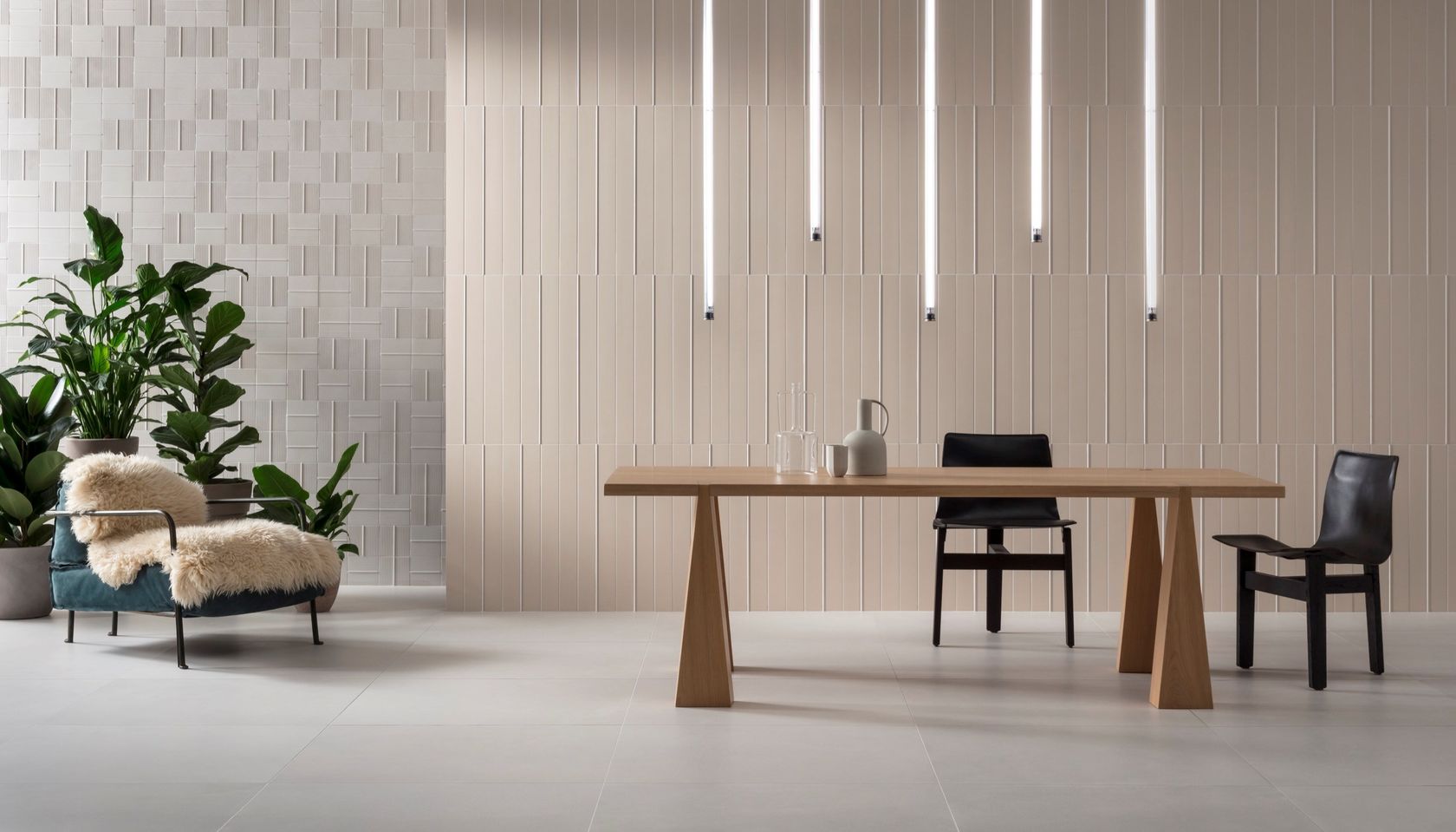 SEGMENTS Porcelain stoneware 3D Wall Cladding By DECORATORI BASSANESI ...