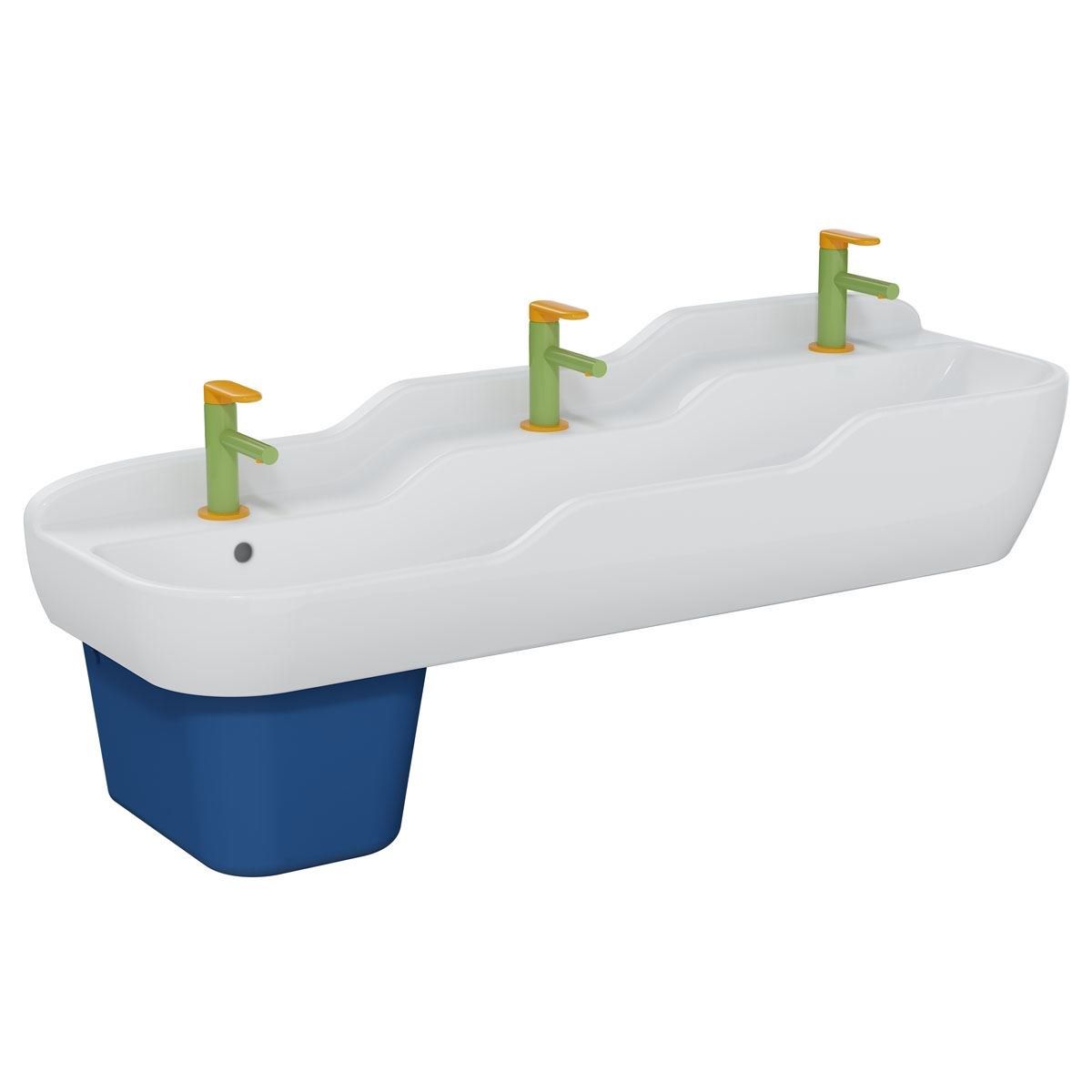 SENTO KIDS Double ceramic washbasin for children By VitrA Bathrooms ...