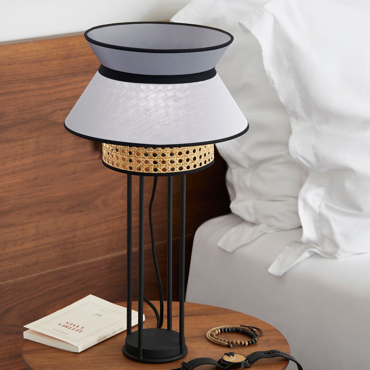 SINGAPOUR Fabric table lamp By Market Set