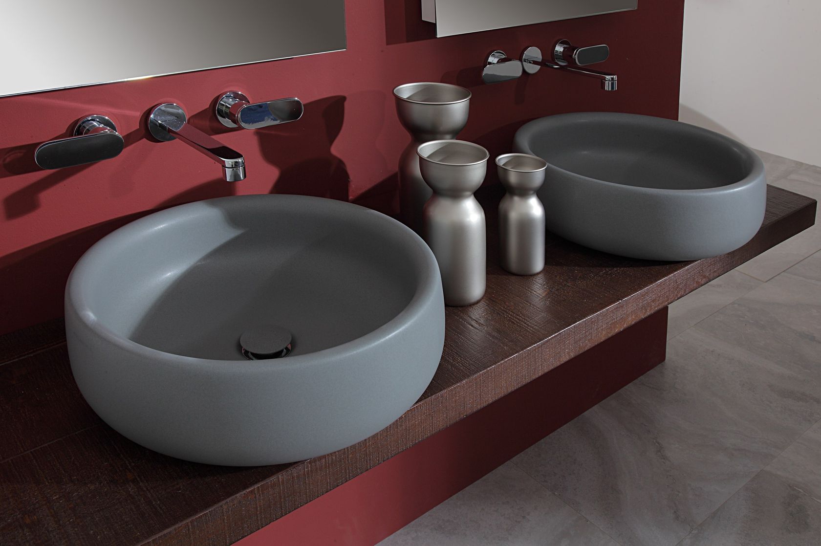 Mobile lavabo sospeso - TOSCA: 7 - EBAN - in legno massiccio / in