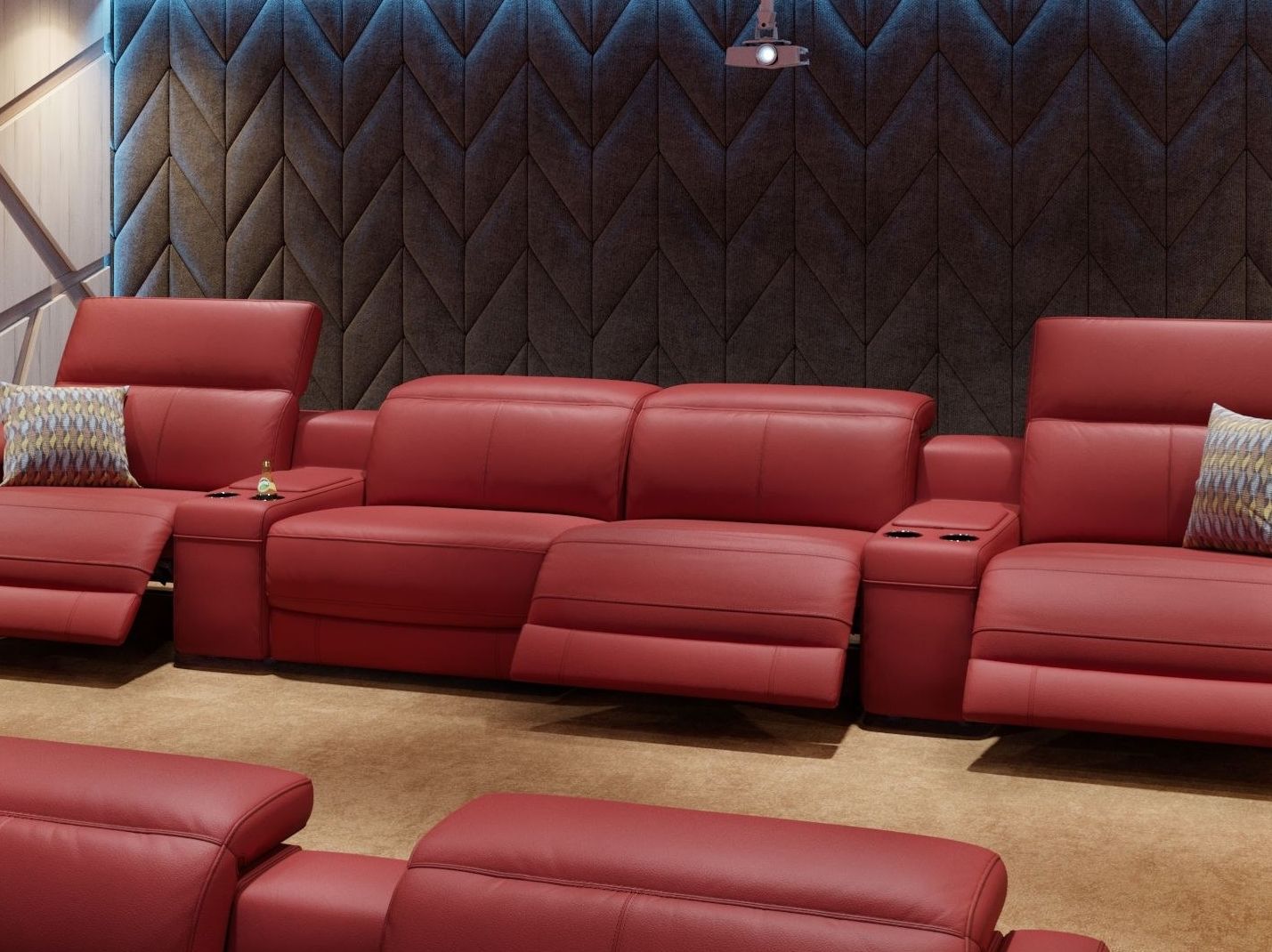 SORA KINO Sofá 4 plazas de cuero By Sofanella