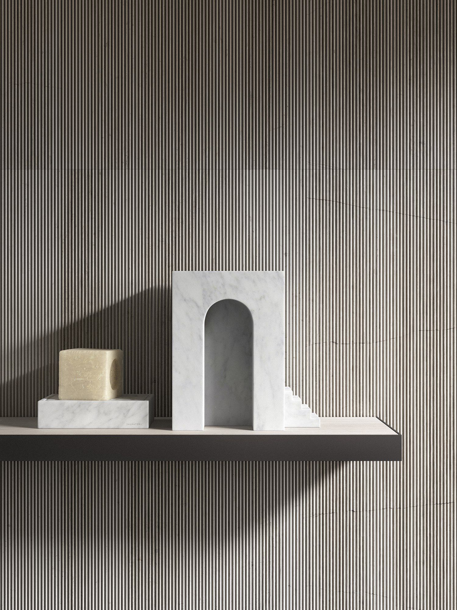 SPAGHETTI Stone 3D Wall Cladding By Salvatori | design Elisa Ossino