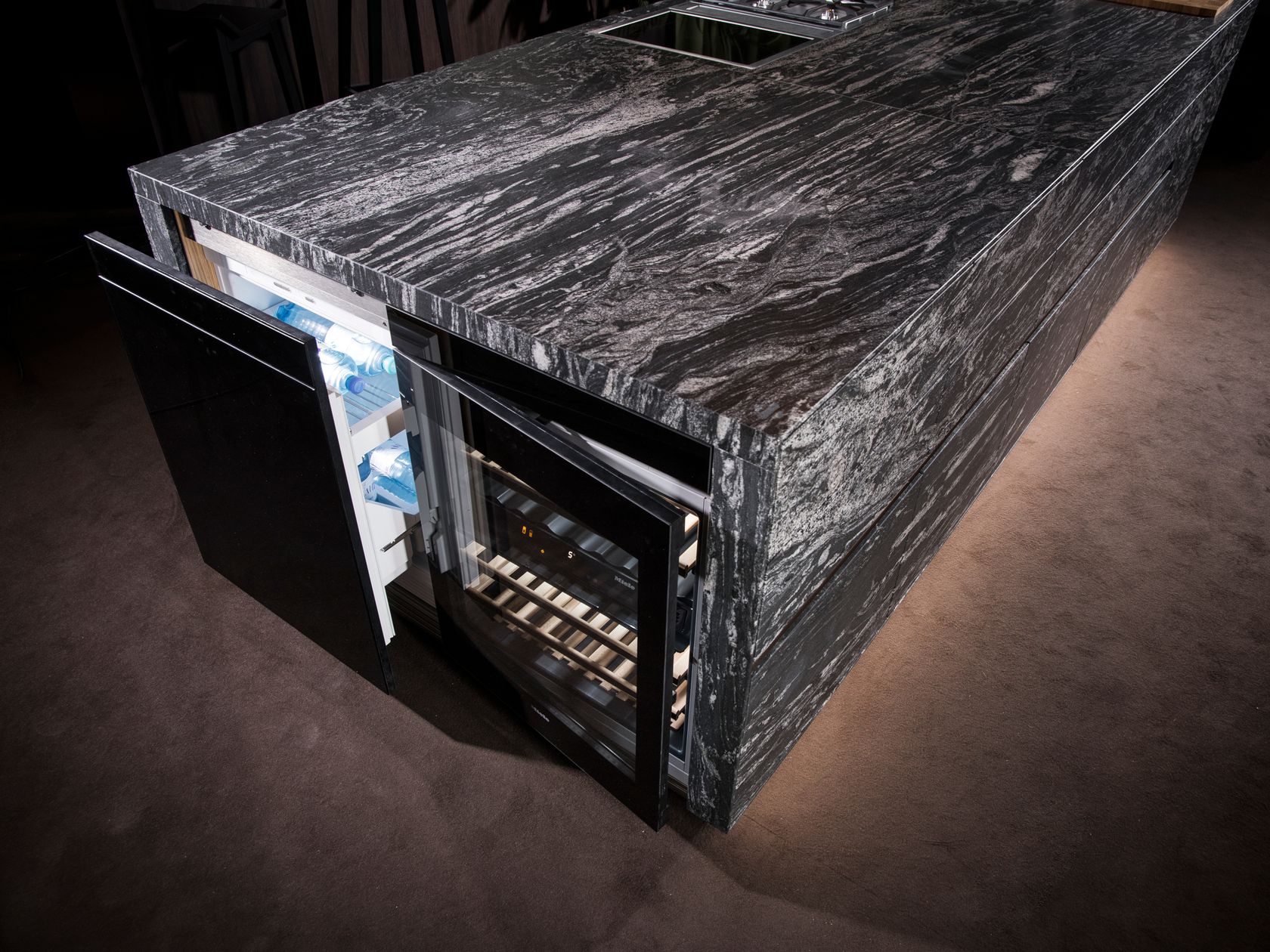 STONE Natural stone kitchen island By STRASSER