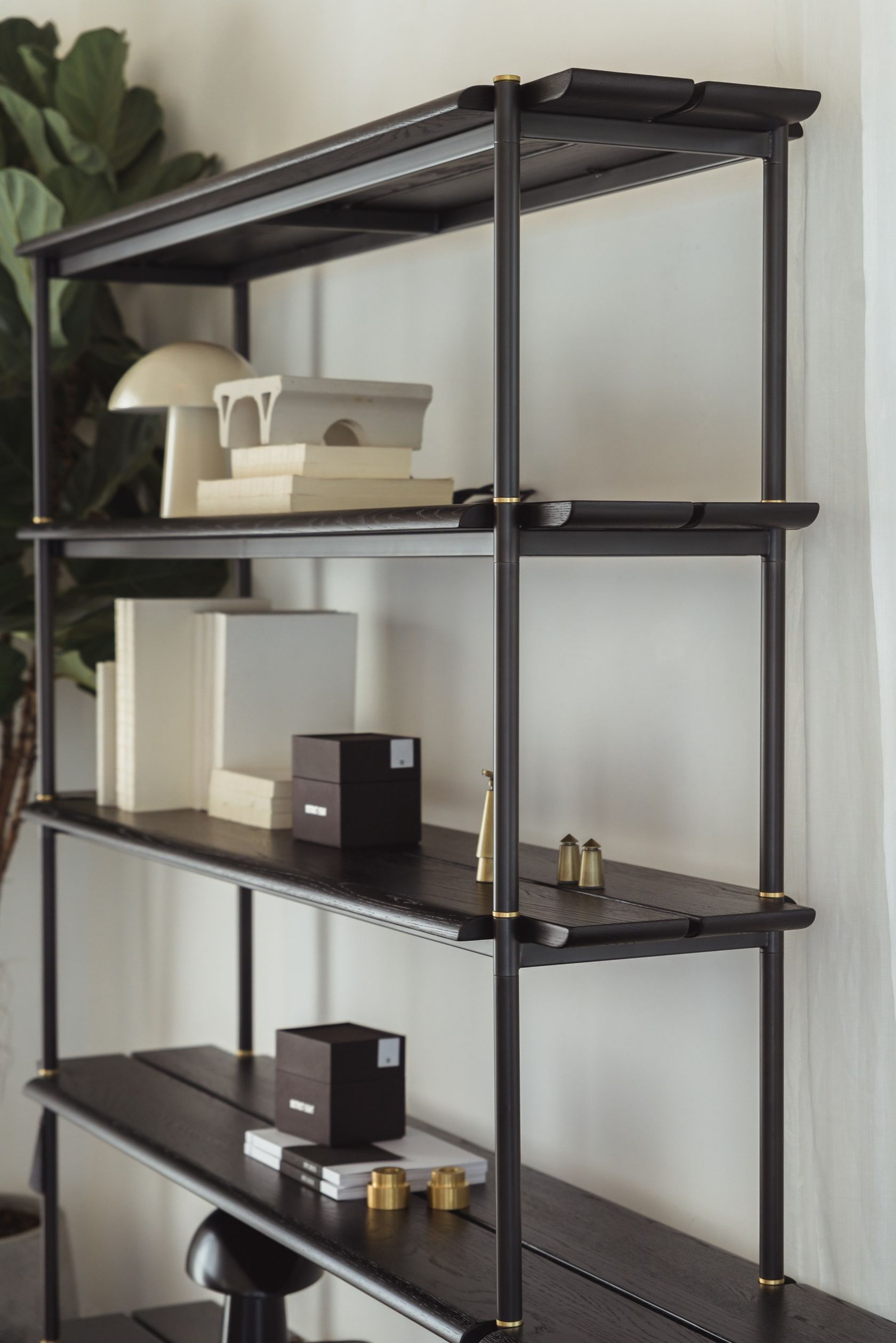 STACKING Steel and wood bench By District Eight