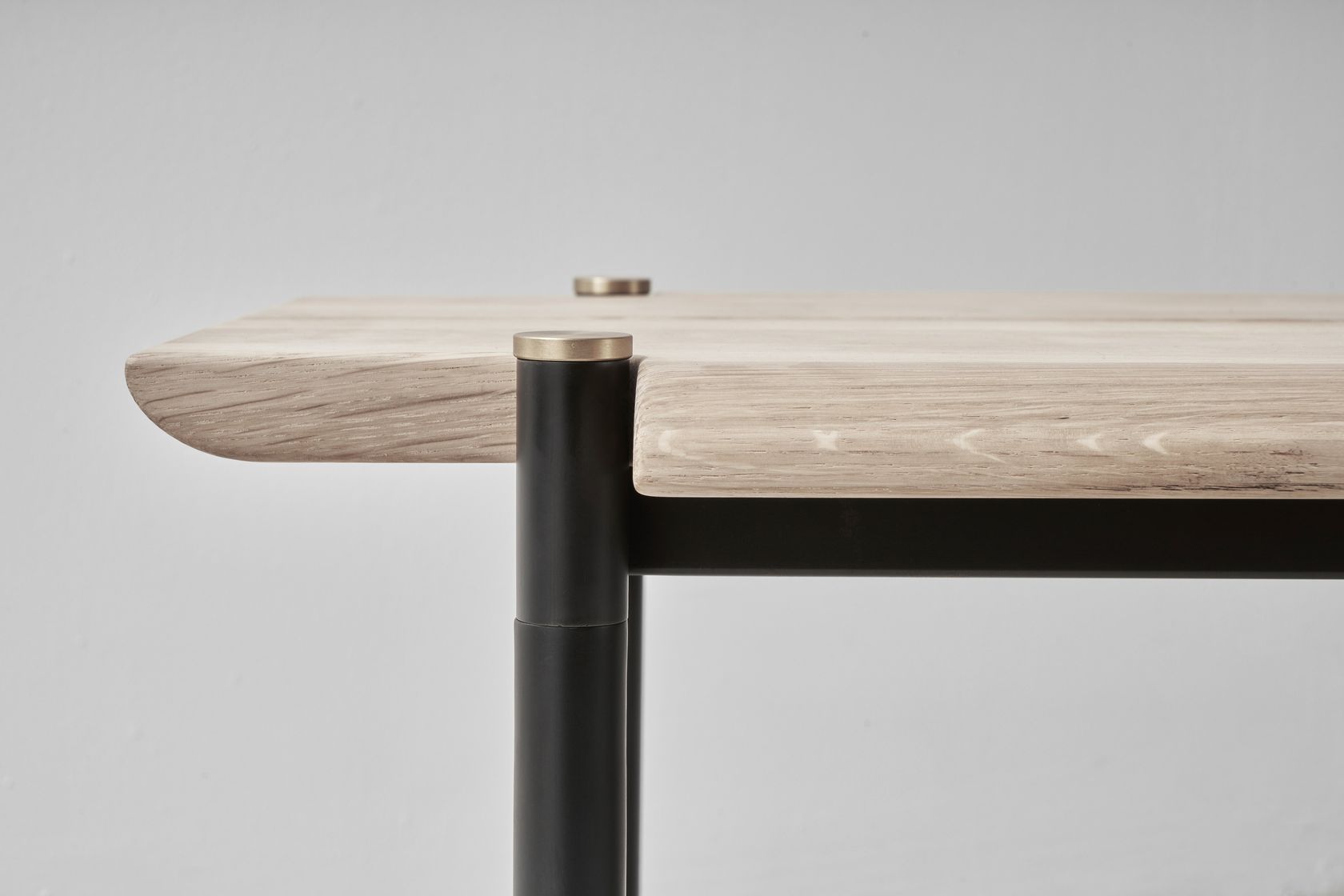 STACKING Steel and wood bench By District Eight