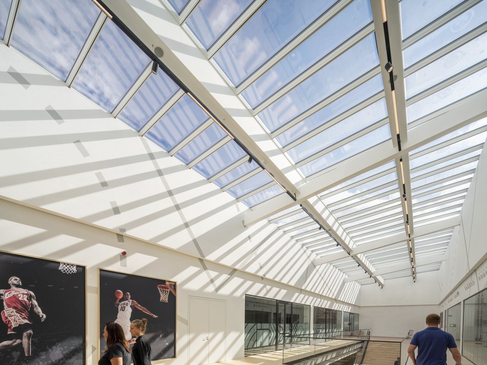 Glass and steel roof window STEP LONGLIGHT/RIDGELIGHT By Velux Commercial