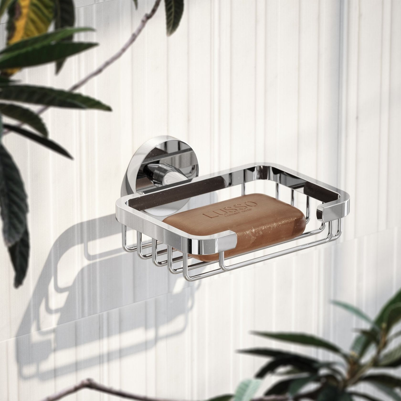 Soap dish Wallmounted stainless steel soap dish for shower By LUSSO