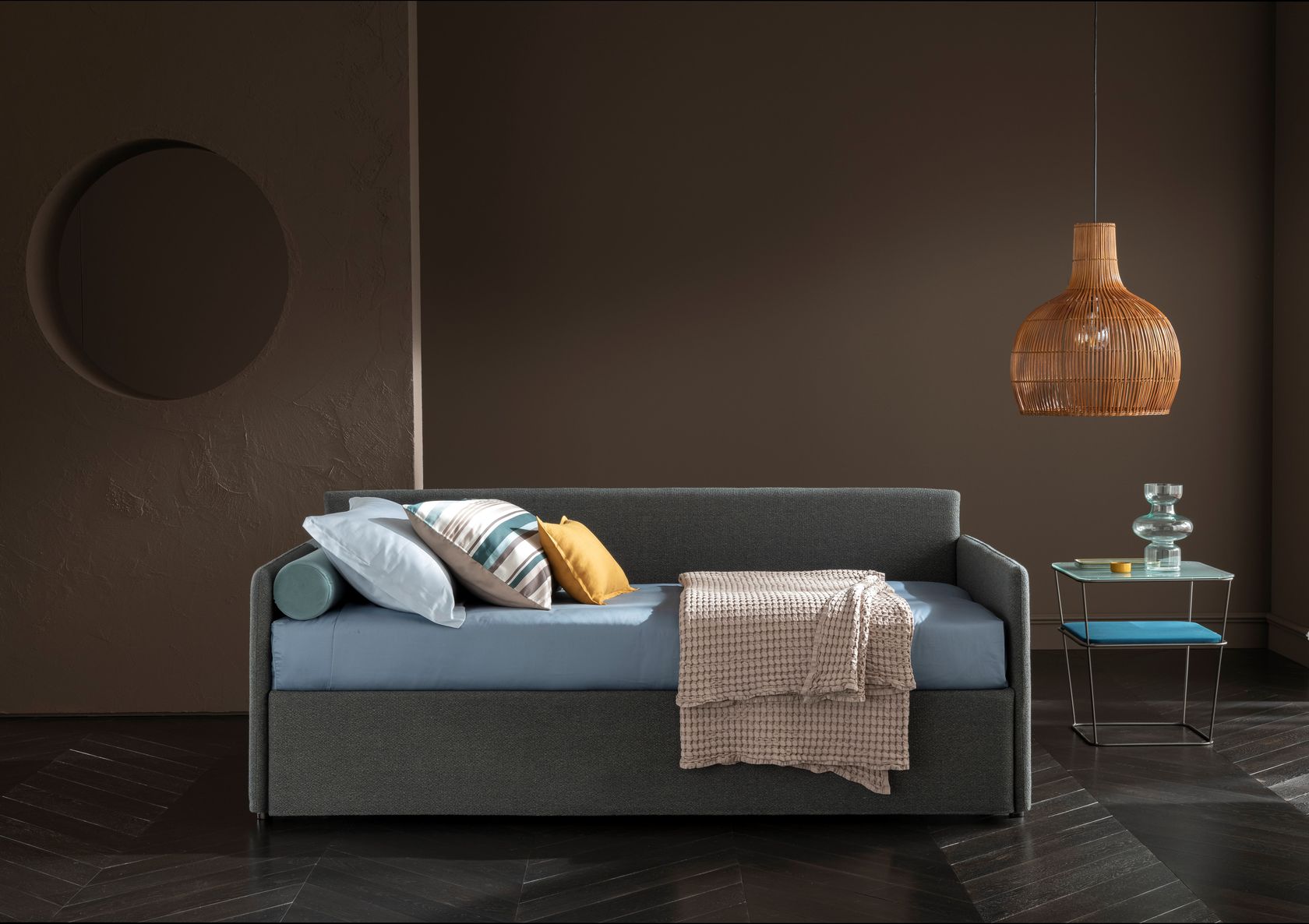TEDDY Fabric sofa bed By Altrenotti