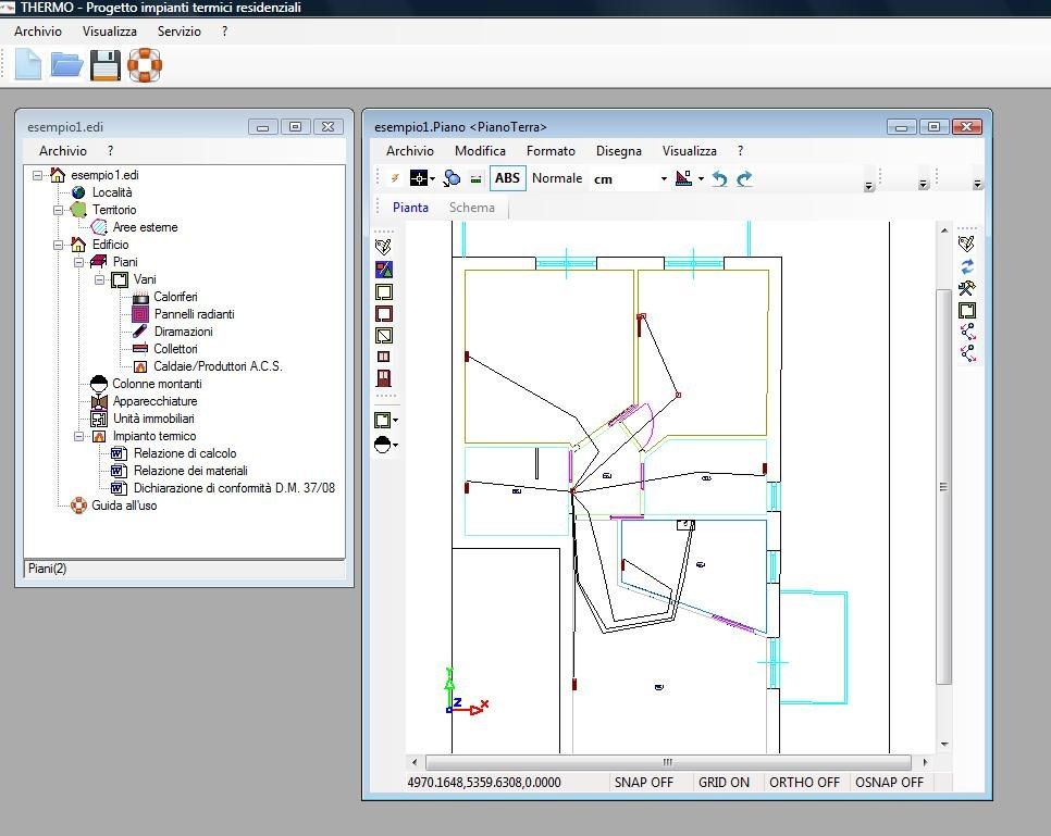 THERMO Software integrato Calcolo impianti CAD By COINTEC