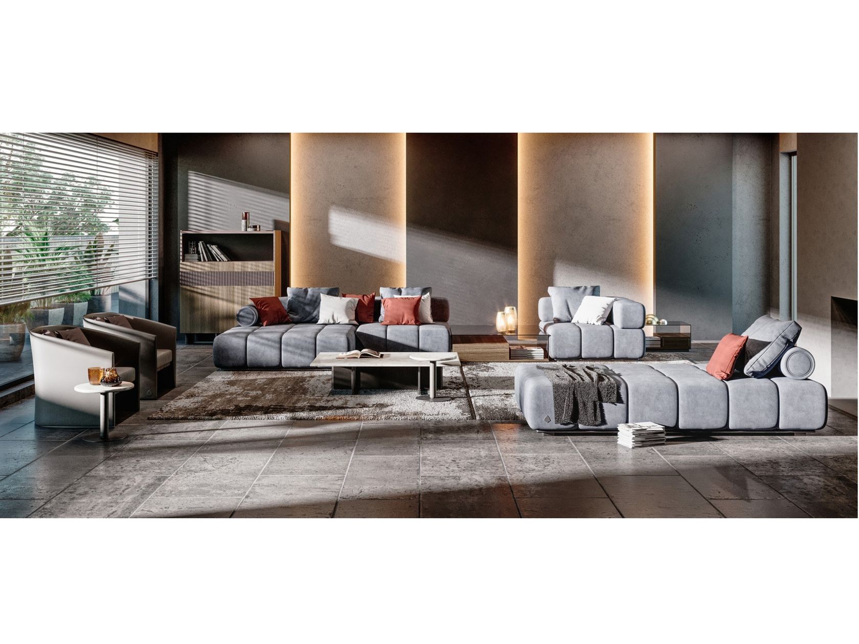 THOMAS | Velvet day bed Hoffman Collection By SM Living Couture