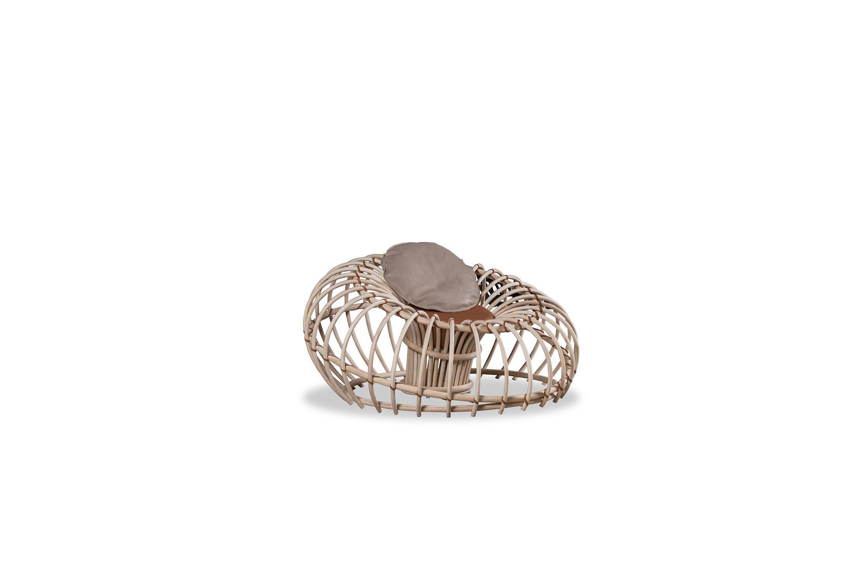 Wicker garden armchair TILDA By BAXTER design Francesco Bettoni