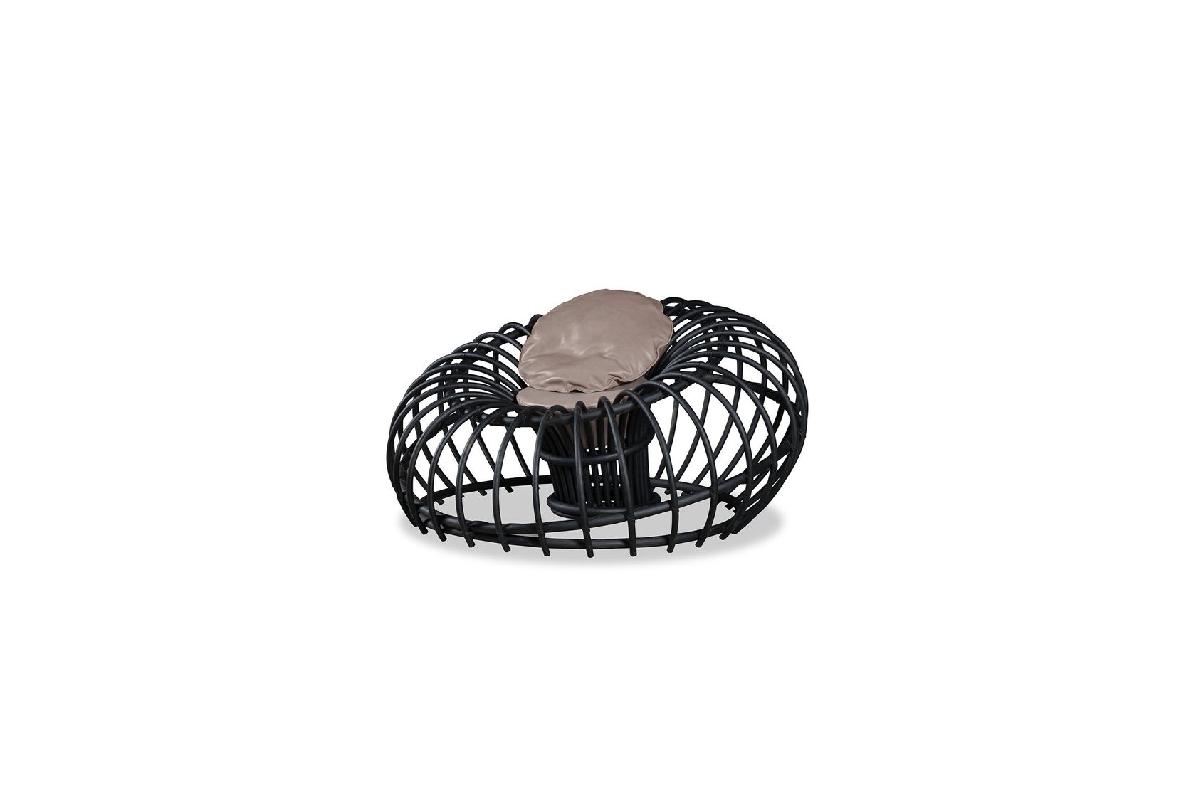 Wicker garden armchair TILDA By BAXTER design Francesco Bettoni