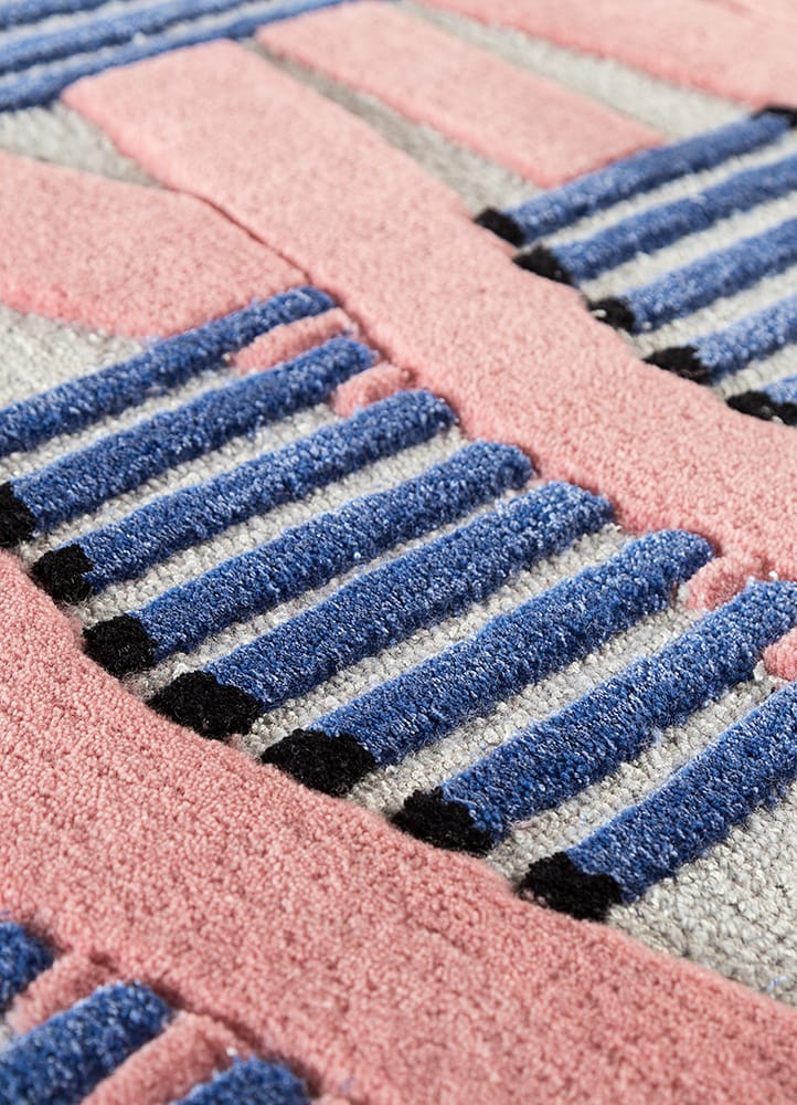 TOP-115 Powder Blue/Powder Blue Handmade rug By Jaipur Rugs | design ...