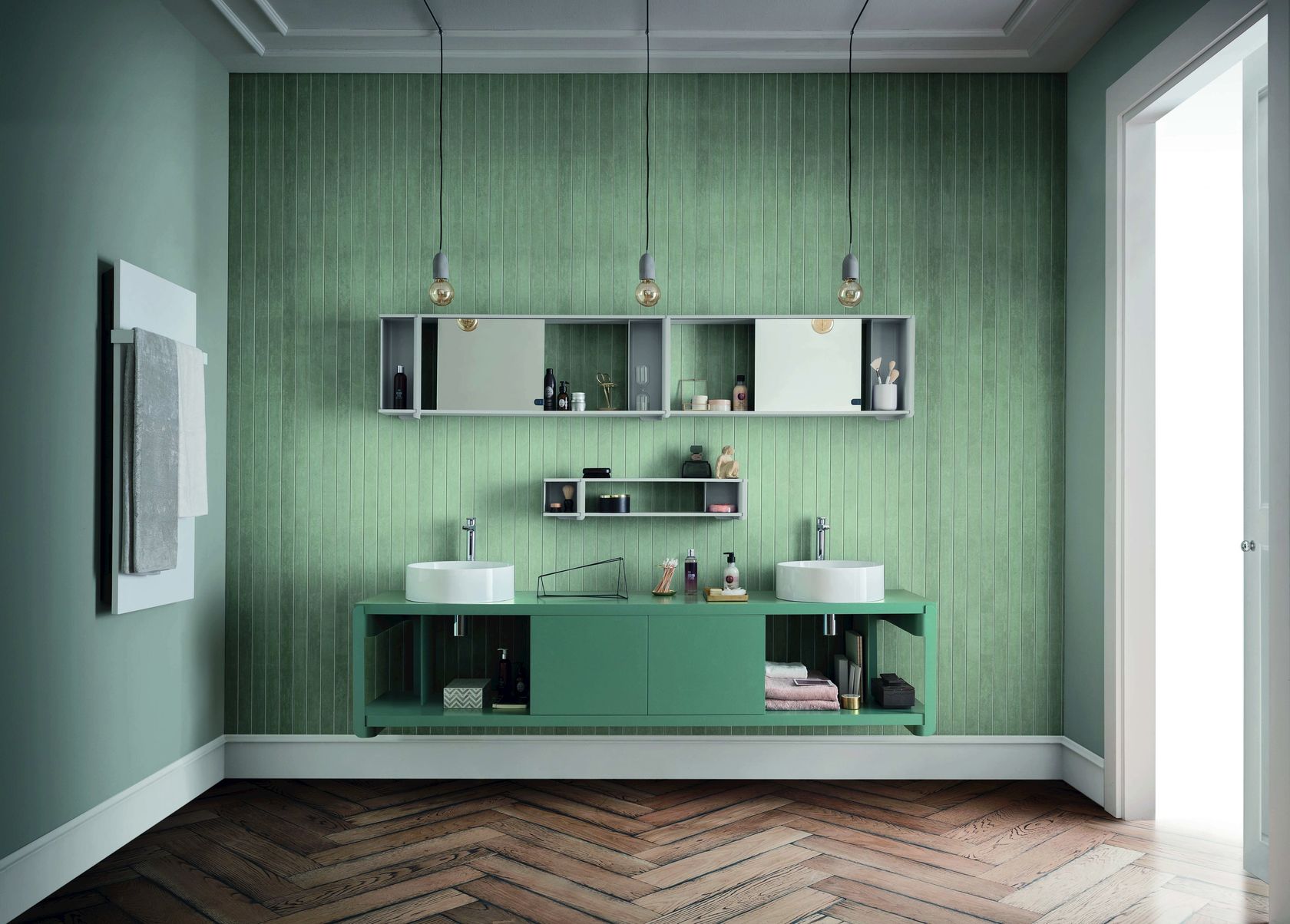 TULIP Bathroom wall shelf Tulip Collection By ARBLU