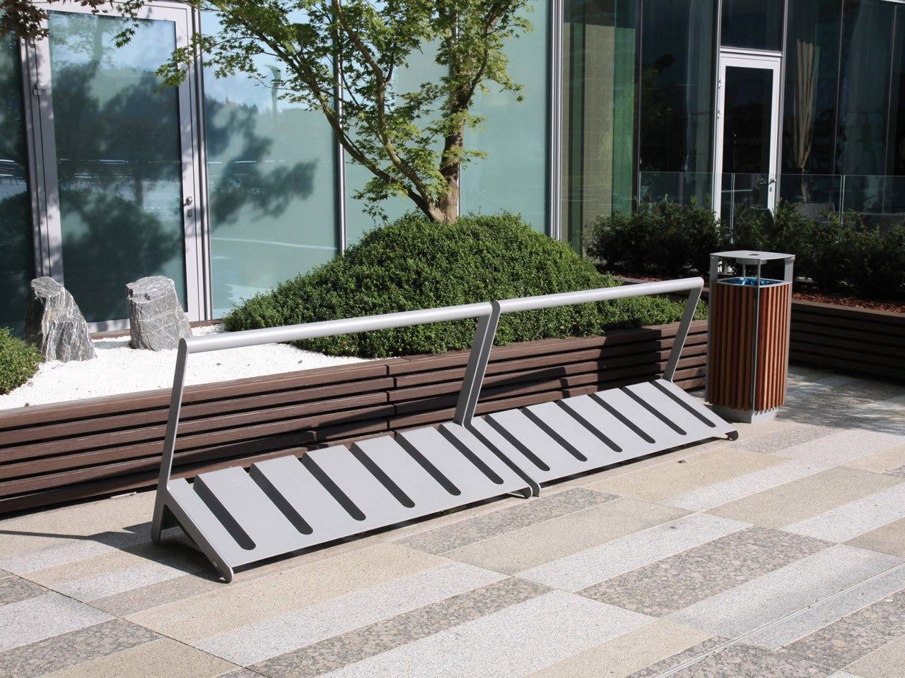 Steel Bicycle rack VELO By mmcité1 design David Karásek, Radek Hegmon