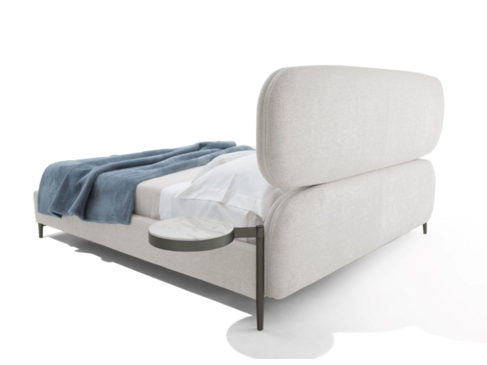 VIBE Double bed with upholstered headboard By design Carlo