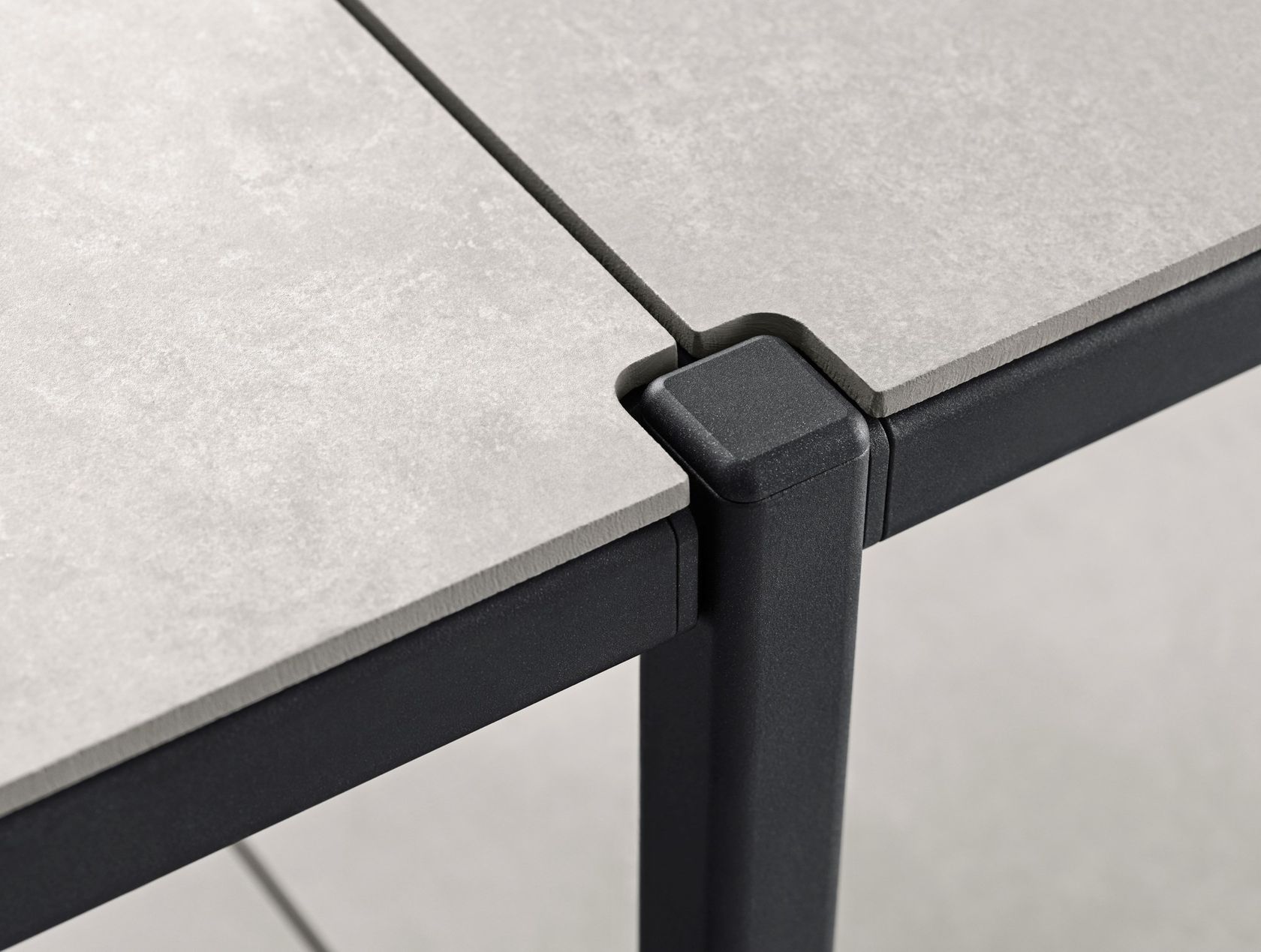 Open freestanding doublesided powder coated steel shelving unit