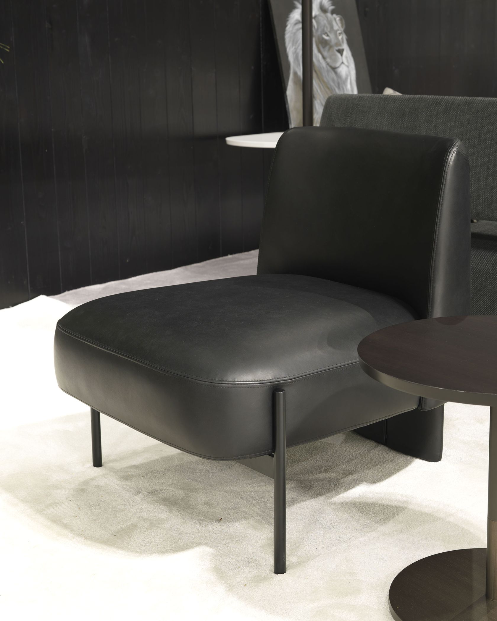 VIRGIN Leather easy chair MisuraEmme Collection By MisuraEmme design