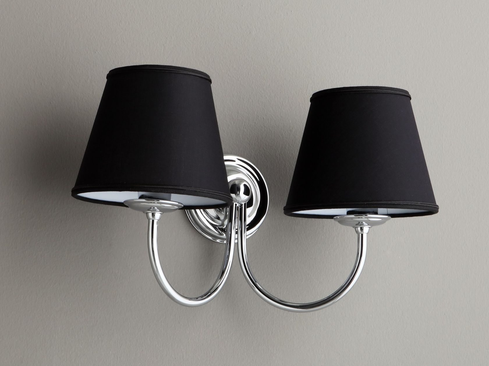 WALL LAMP ROUND SIDE Fabric wall lamp for bathroom By BLEU PROVENCE