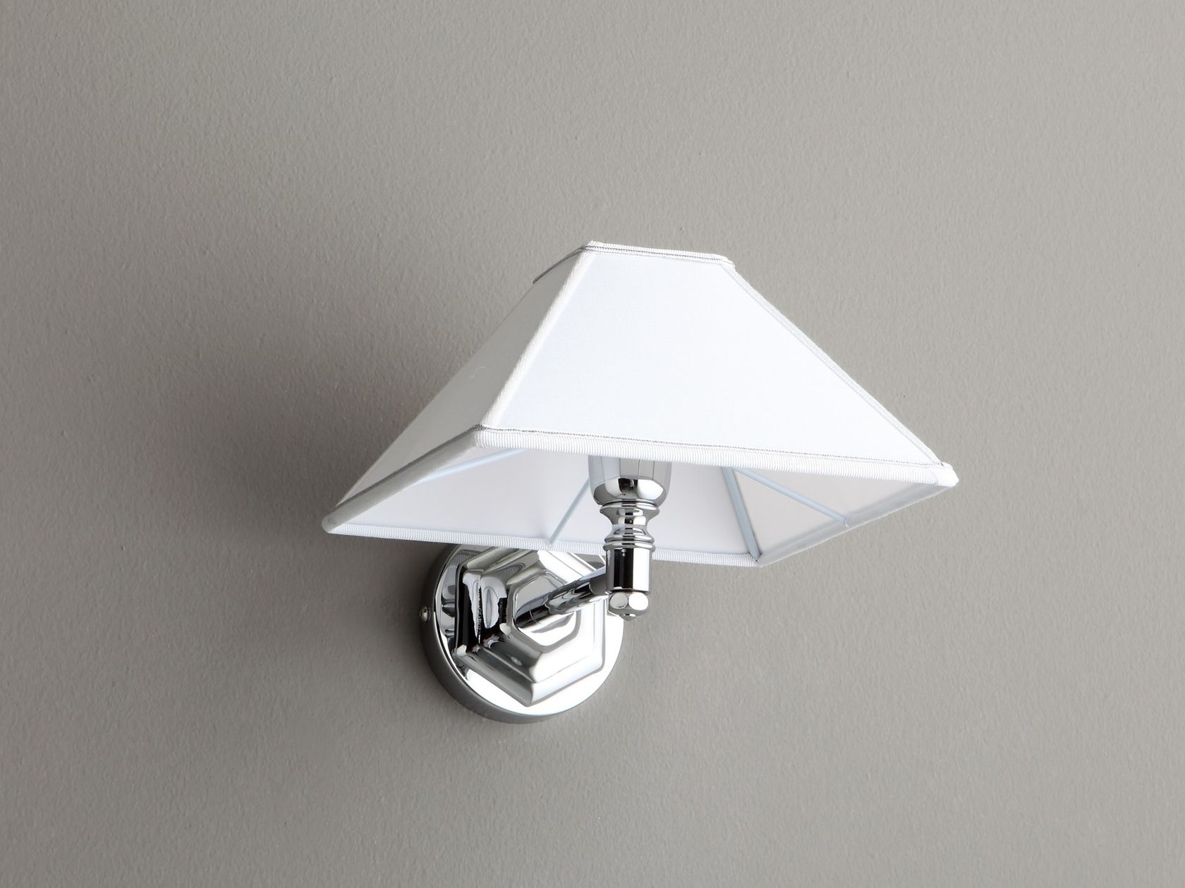 WALL LAMP ROUND SIDE Fabric wall lamp for bathroom By BLEU PROVENCE