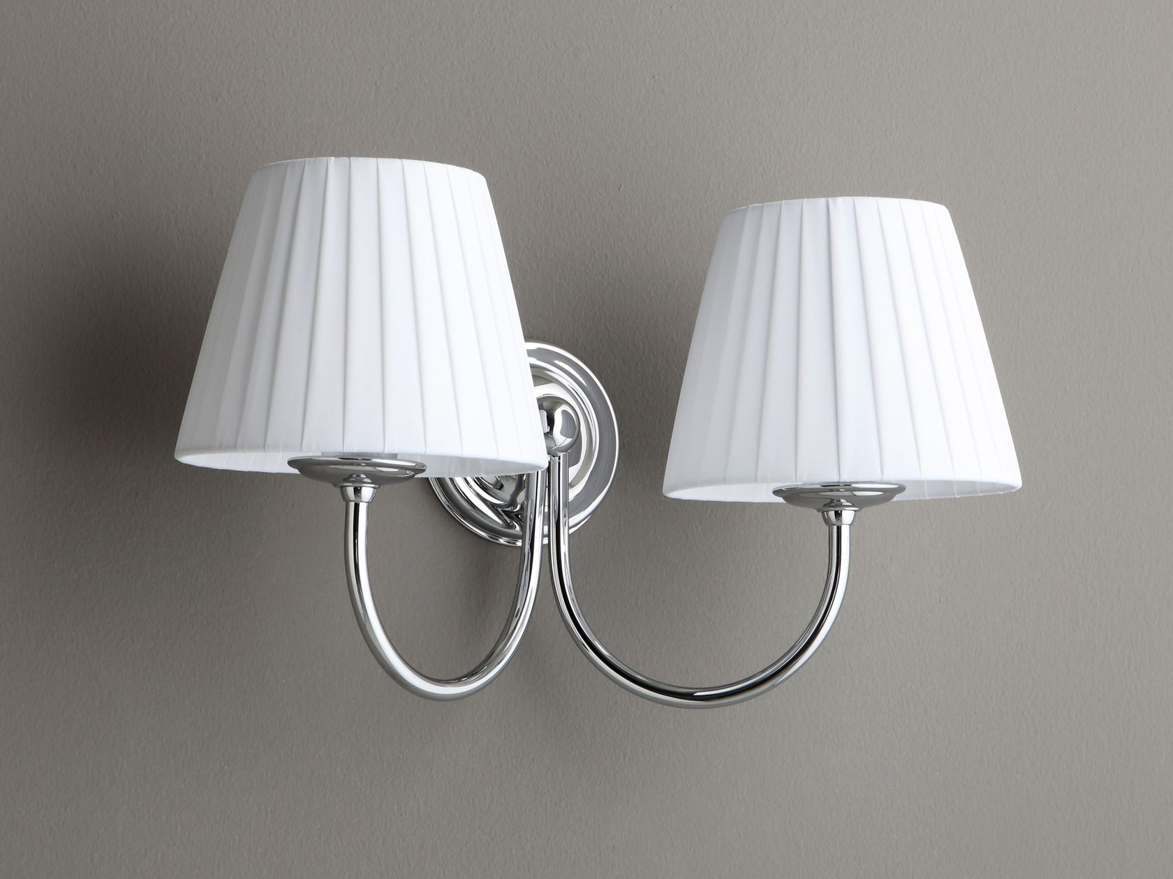 WALL LAMP ROUND SIDE Fabric wall lamp for bathroom By BLEU PROVENCE