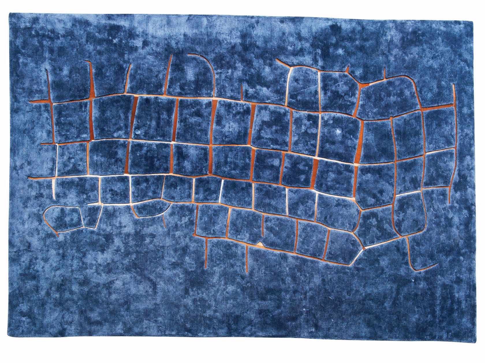 Rectangular viscose rug WAVE By ROCHE BOBOIS