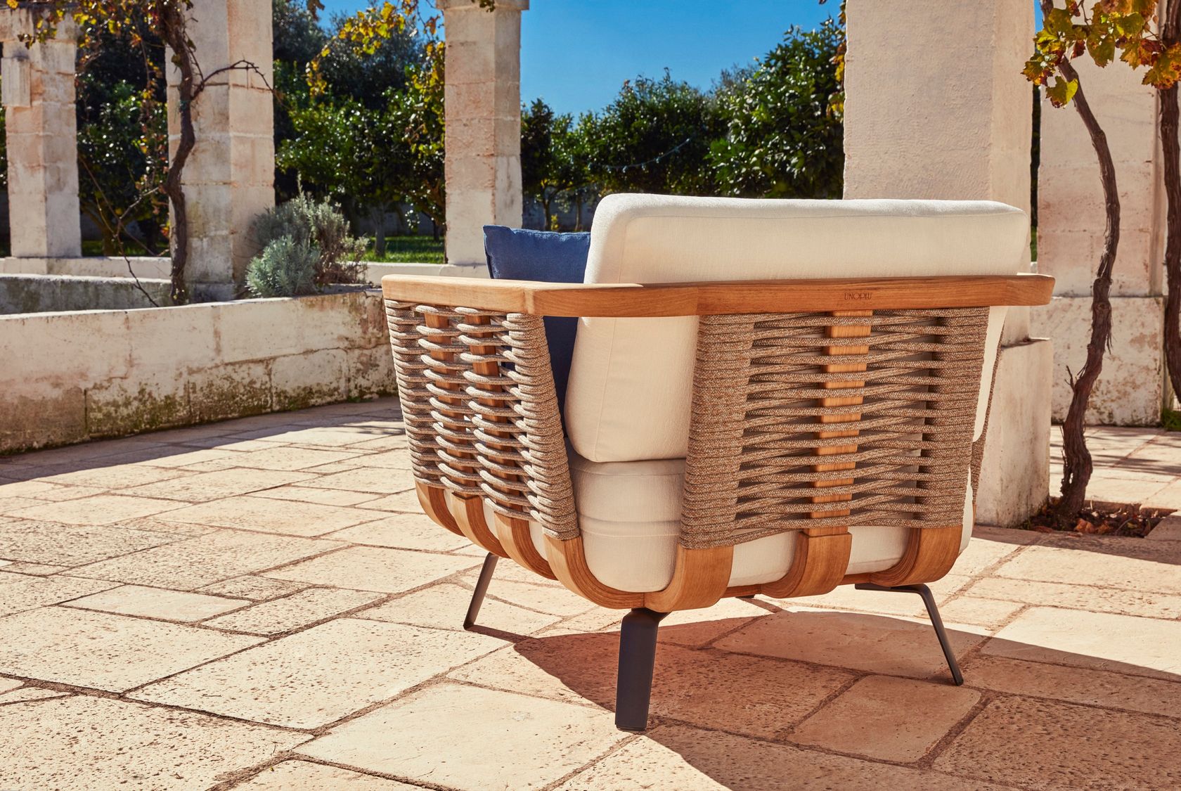 Sillón de jardín con brazos By Unopiù