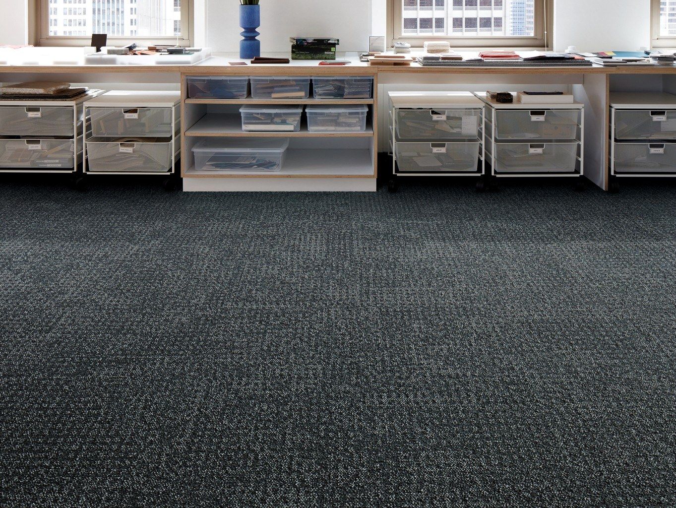 Dalles De Moquette Interface Neuves – Format 9.69x39.69 – Couvre 53.78 Pi²