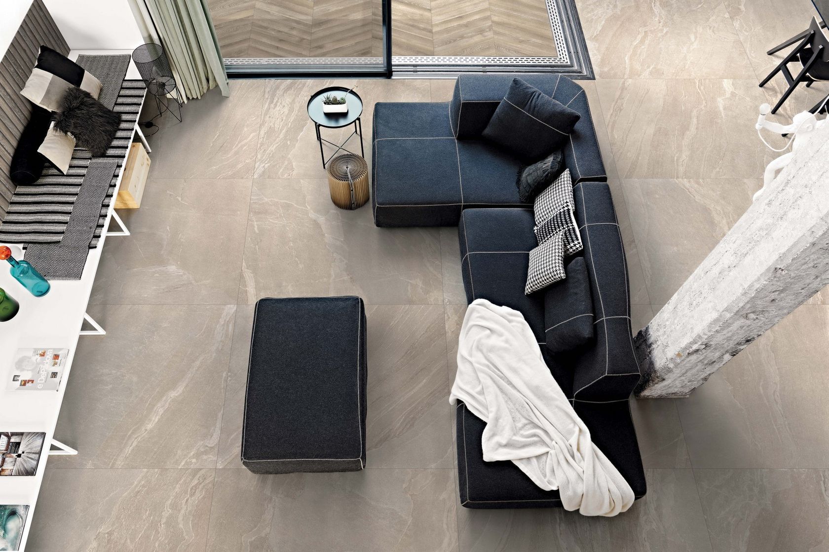 WOODSLATE LIFE Porcelain stoneware wall/floor tiles By Florim Ceramiche